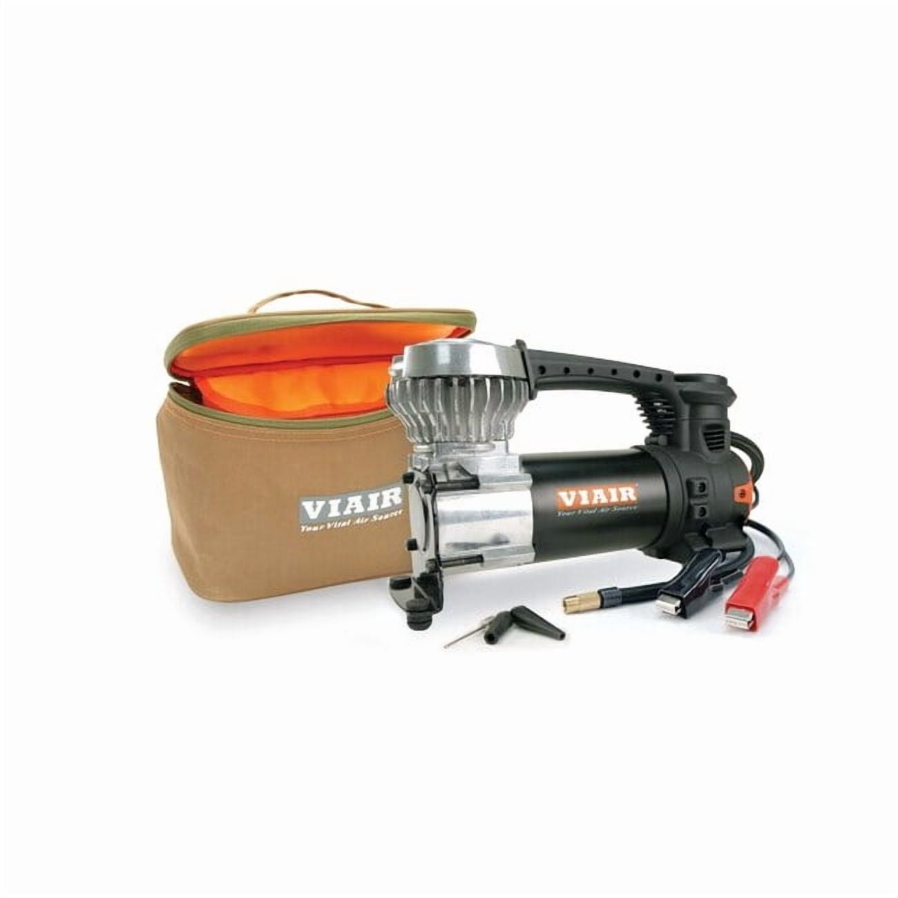 VIAIR 87P Portable Tire Inflator Compressor Kit (Black, 9.1 x 3.1 x 5.6 in) 6bjqr