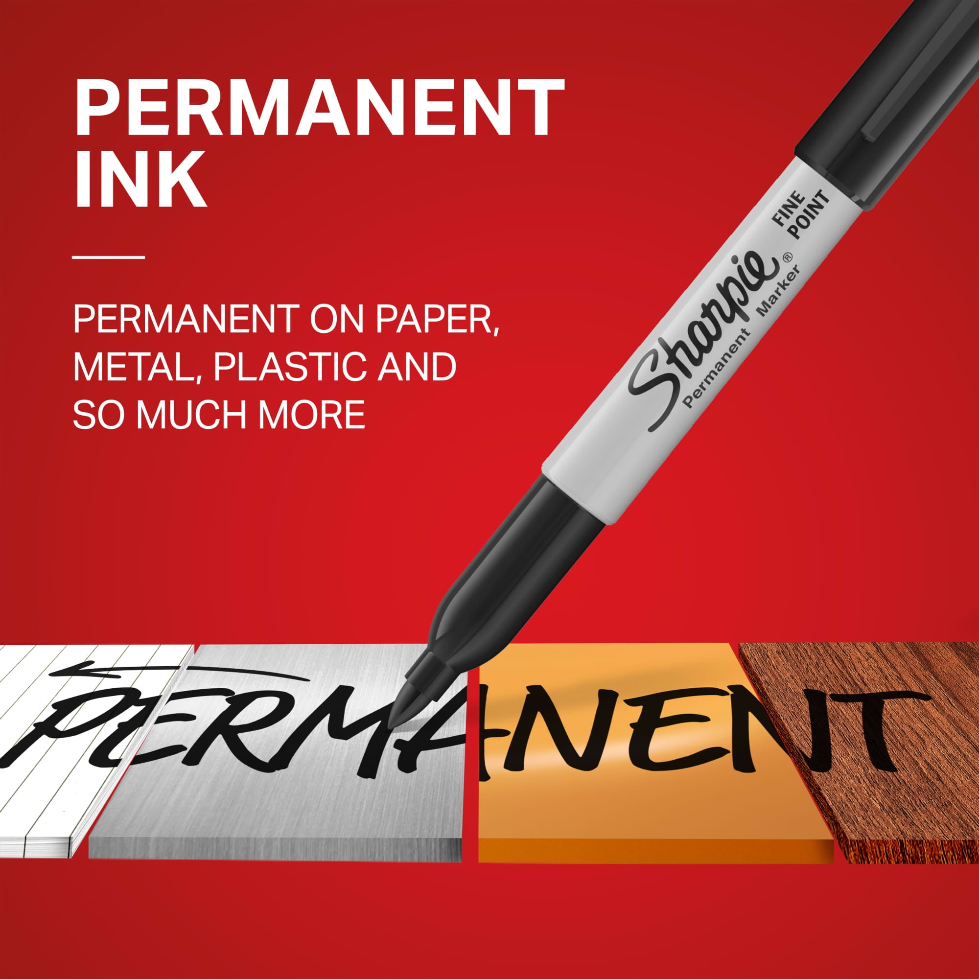 Sharpie Permanent Markers, Fine Point, Quick-drying Ink, Assorted Colors (12 Count) nxkee