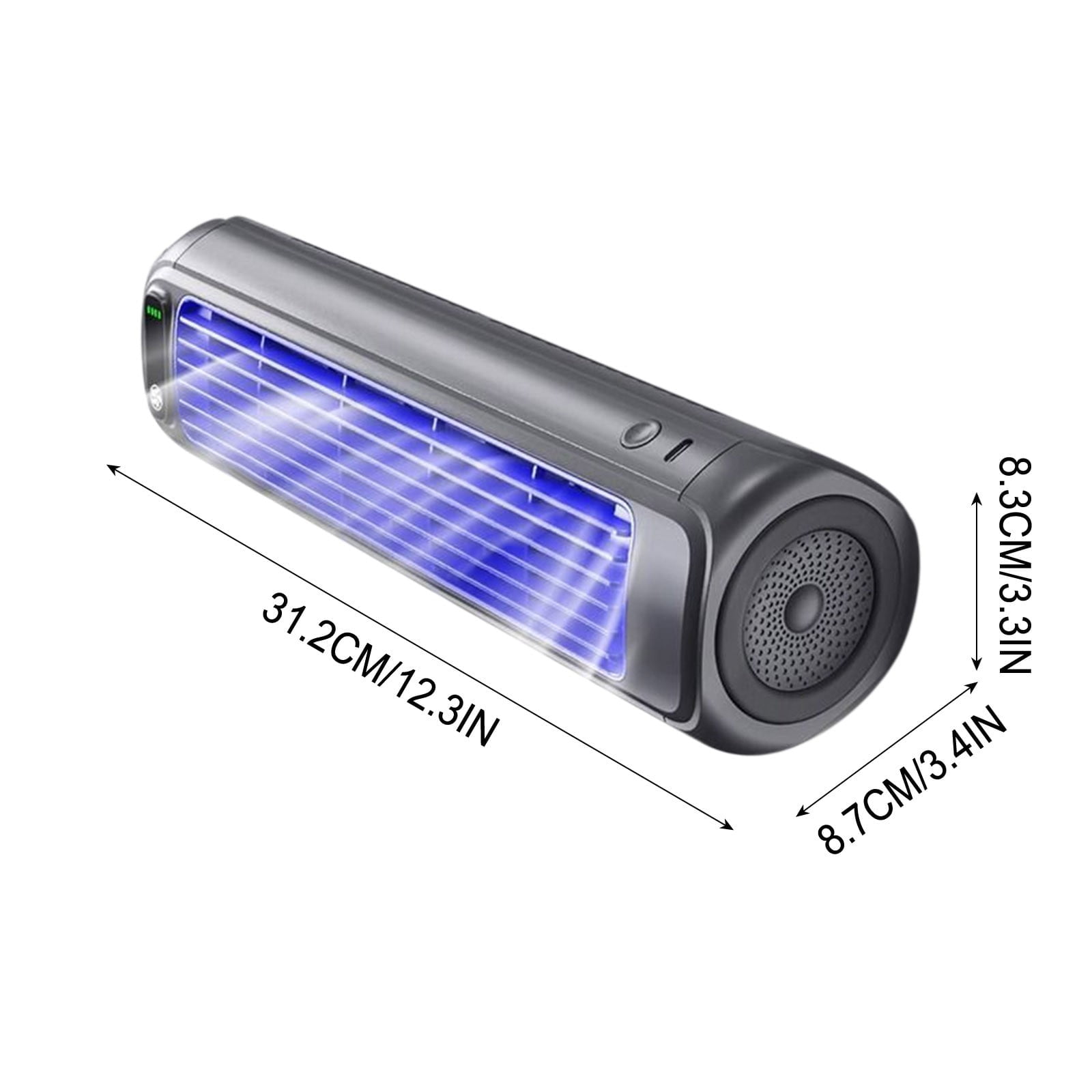 ZFYXGS Portable Oscillating Tower Fan Quiet Cooling Air Circulator for Home and Office (Blue, 24 in) rco92