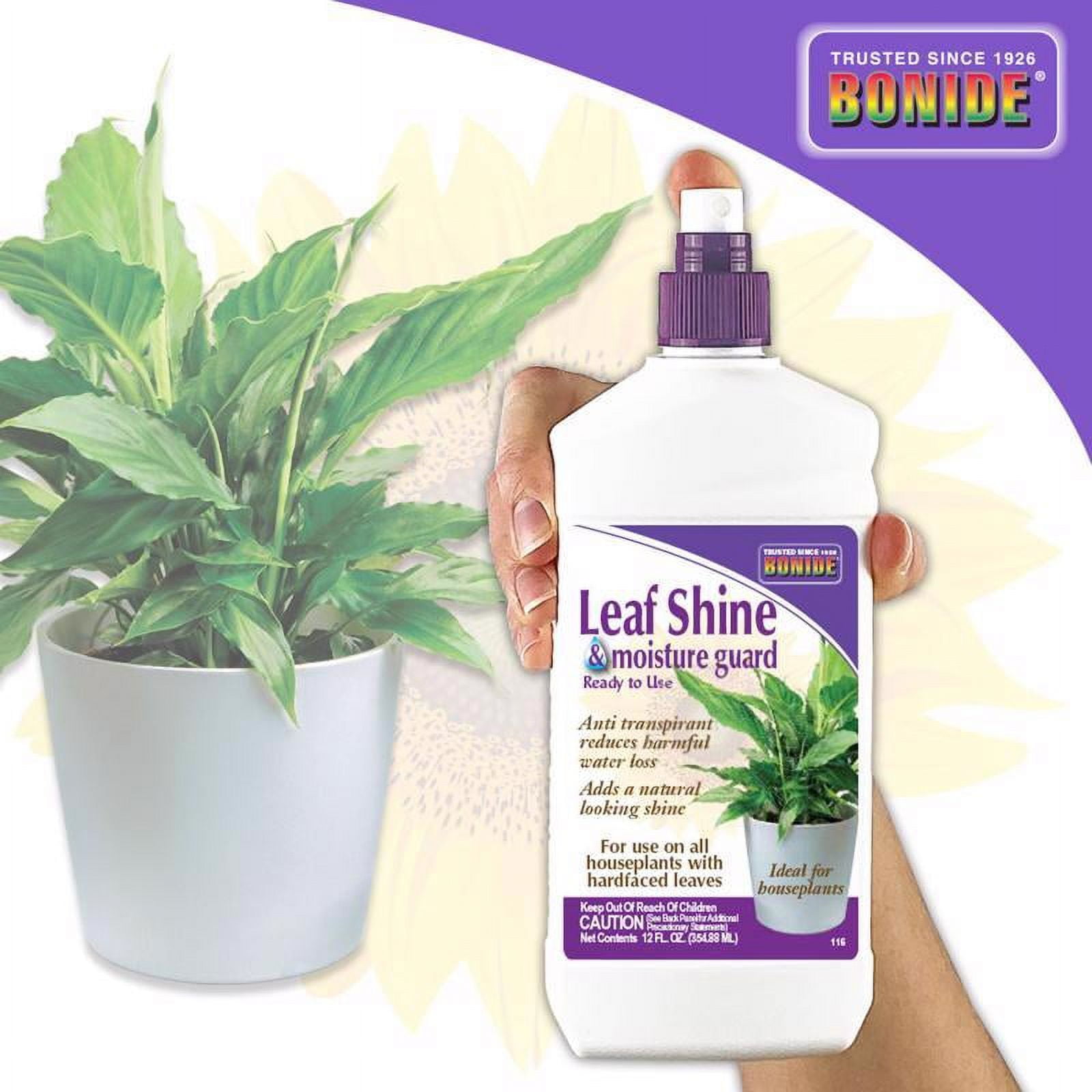 BONIDE Leaf Shine Plant Polish Spray for Artificial Foliage (12 oz) im0uh