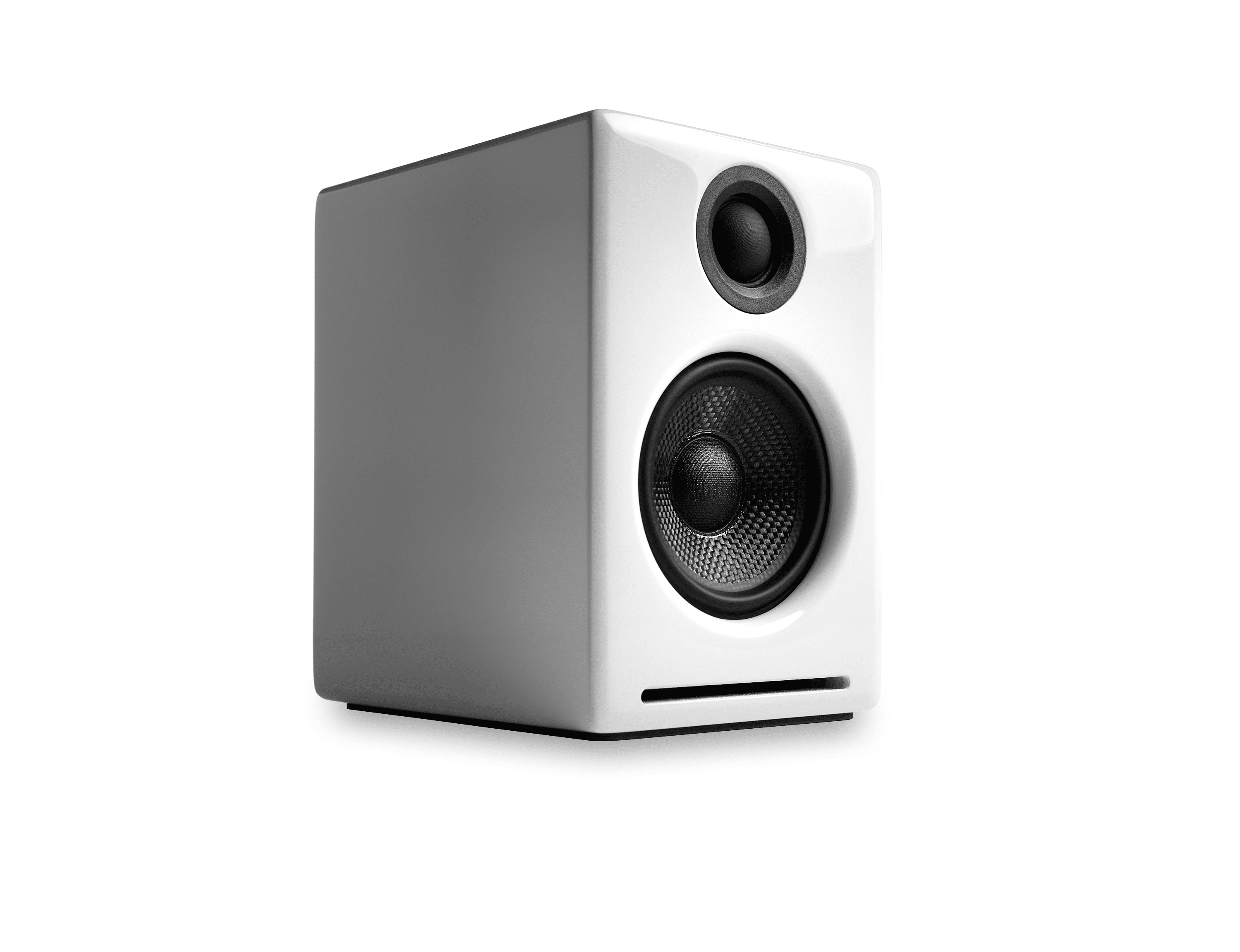 Audioengine A2 Hi-Res Wireless Bluetooth Bookshelf Speakers with USB-C Input and Silk Dome Tweeters (White, Pair) sefwb