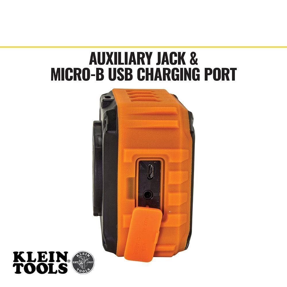 Klein Tools AEPJS1 Wireless Jobsite Speaker (Orange, 1 Unit) ukcmh