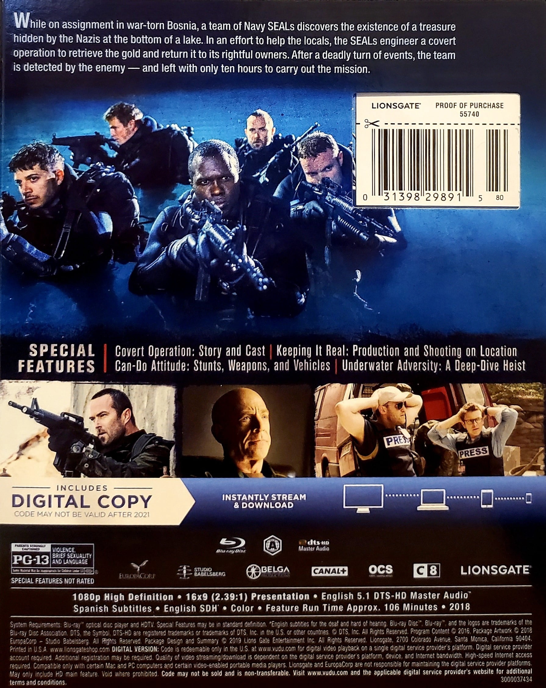 Lionsgate Home Entertainment American Renegades Action Movie (Blu-ray + Digital Copy, 1 Disc) all8k