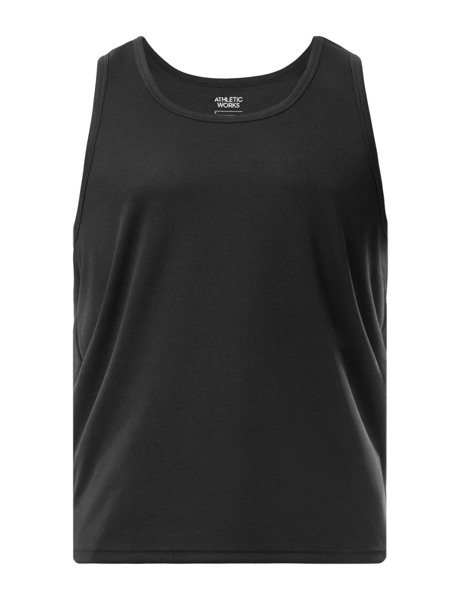 Athletic Works Men's Core Active Tank Top, Moisture-Wicking Sleeveless Workout Shirt (Black, S) y6mv3