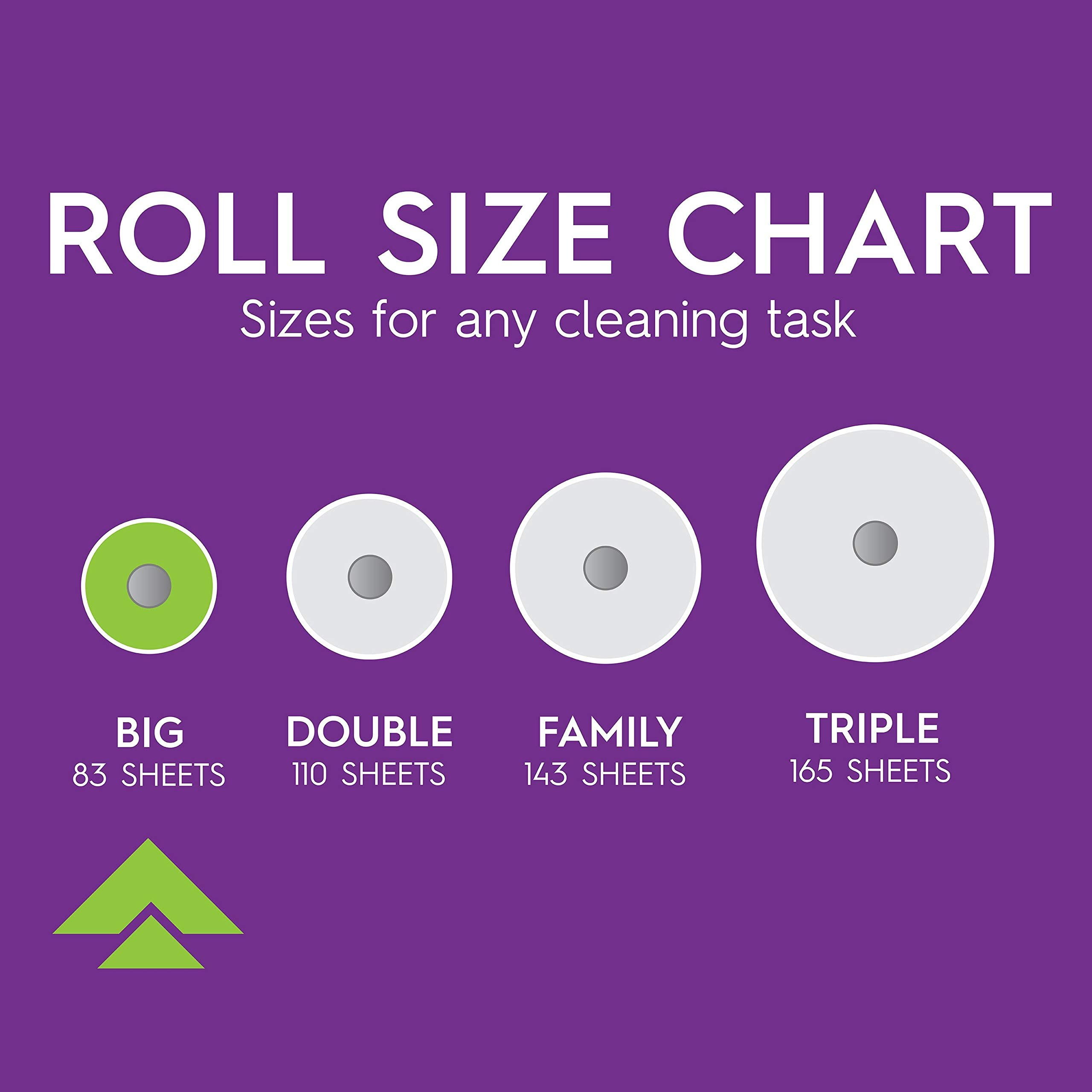 Viva Signature Cloth Paper Towels, Choose-A-Sheet, Durable Absorbent Kitchen Cleaning (White, 6 Big Rolls) nh607