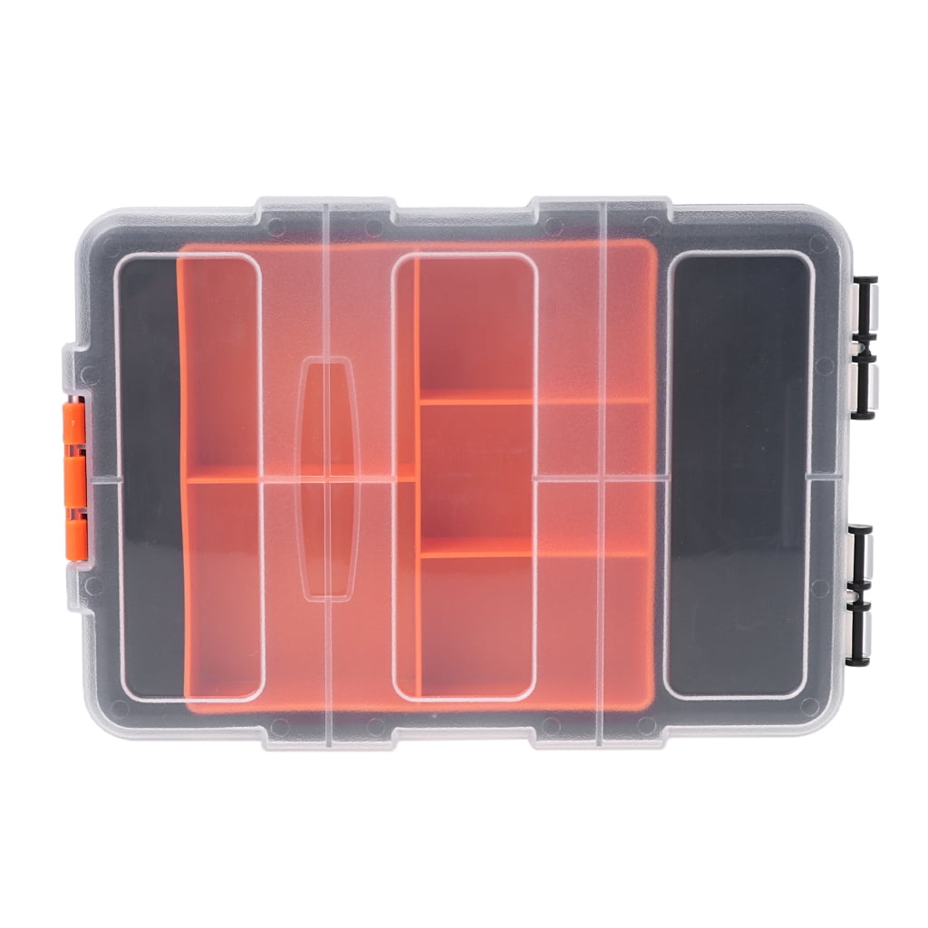 CHANCELAND Hardware Storage Organizer Box (Clear, 8.5 in x 5.5 in x 1.5 in) w3o3w