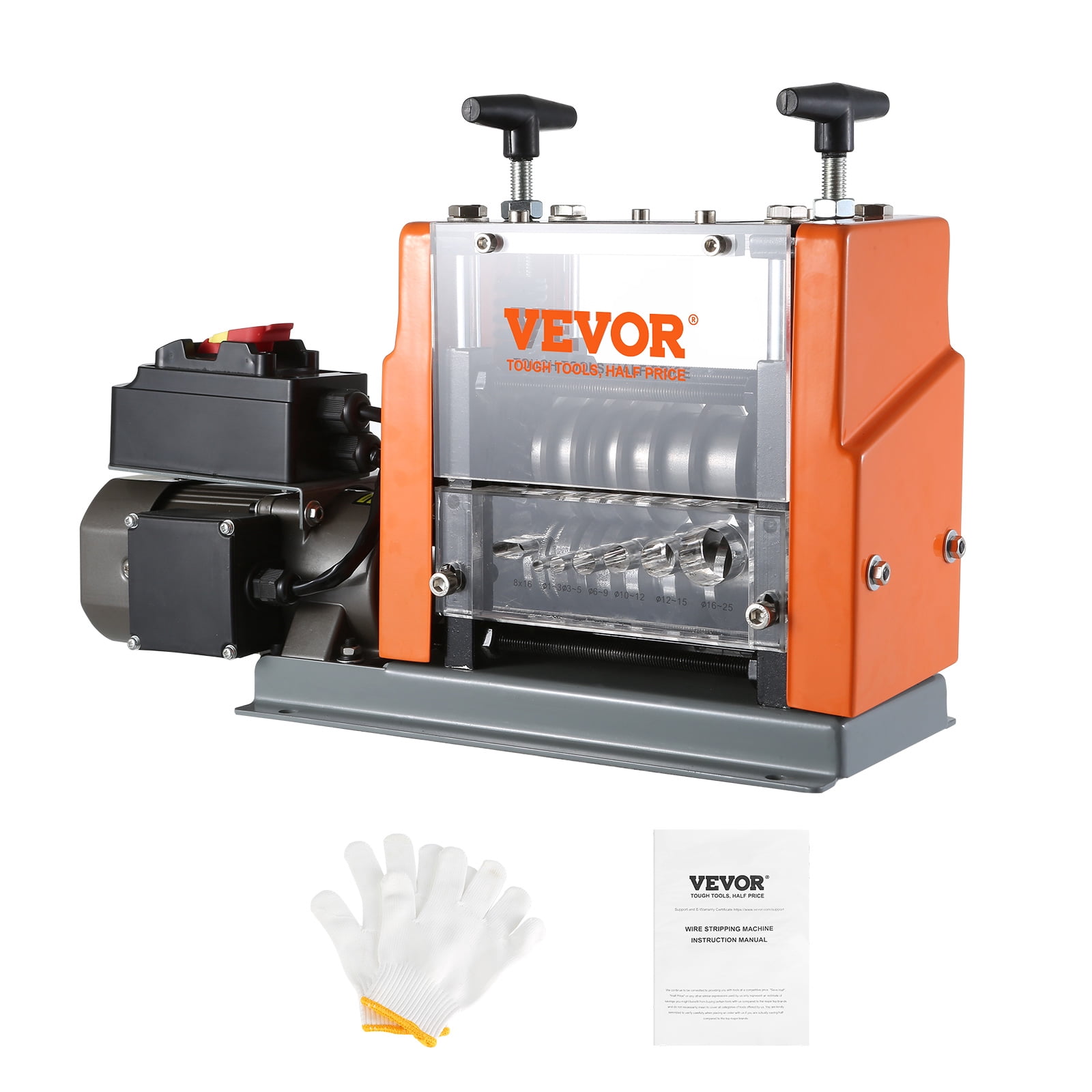 VEVOR Electric Wire Stripping Machine, Motorized Copper Cable Stripper with 7 Channels for Recycling (0.06 in - 0.98 in) ezse4 - Image 9