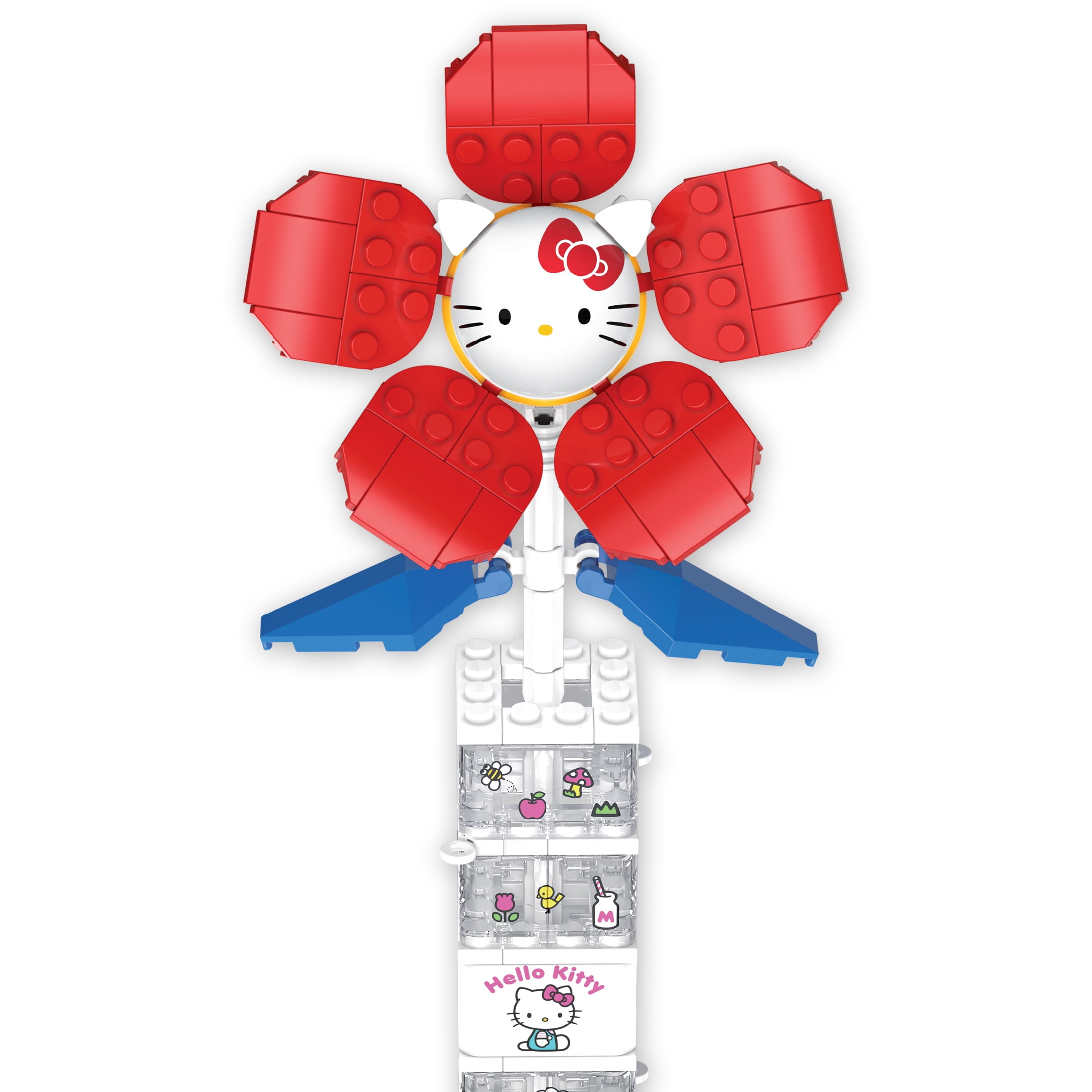 Brickcraft Hello Kitty Flower & Vase Building Kit (Decorative Floral Bouquet Set, 115 Pieces) tn9hd