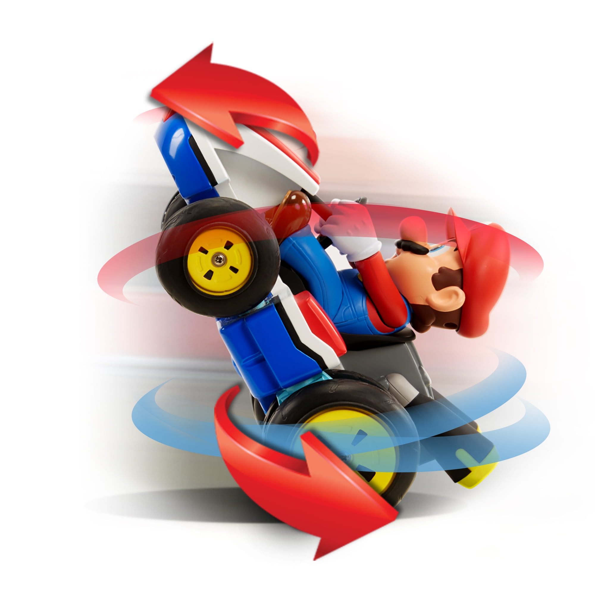 Nintendo Super Mario Radio Control Kart Anti-Gravity RC Vehicle (Red, 100 ft Range) 3kjx4
