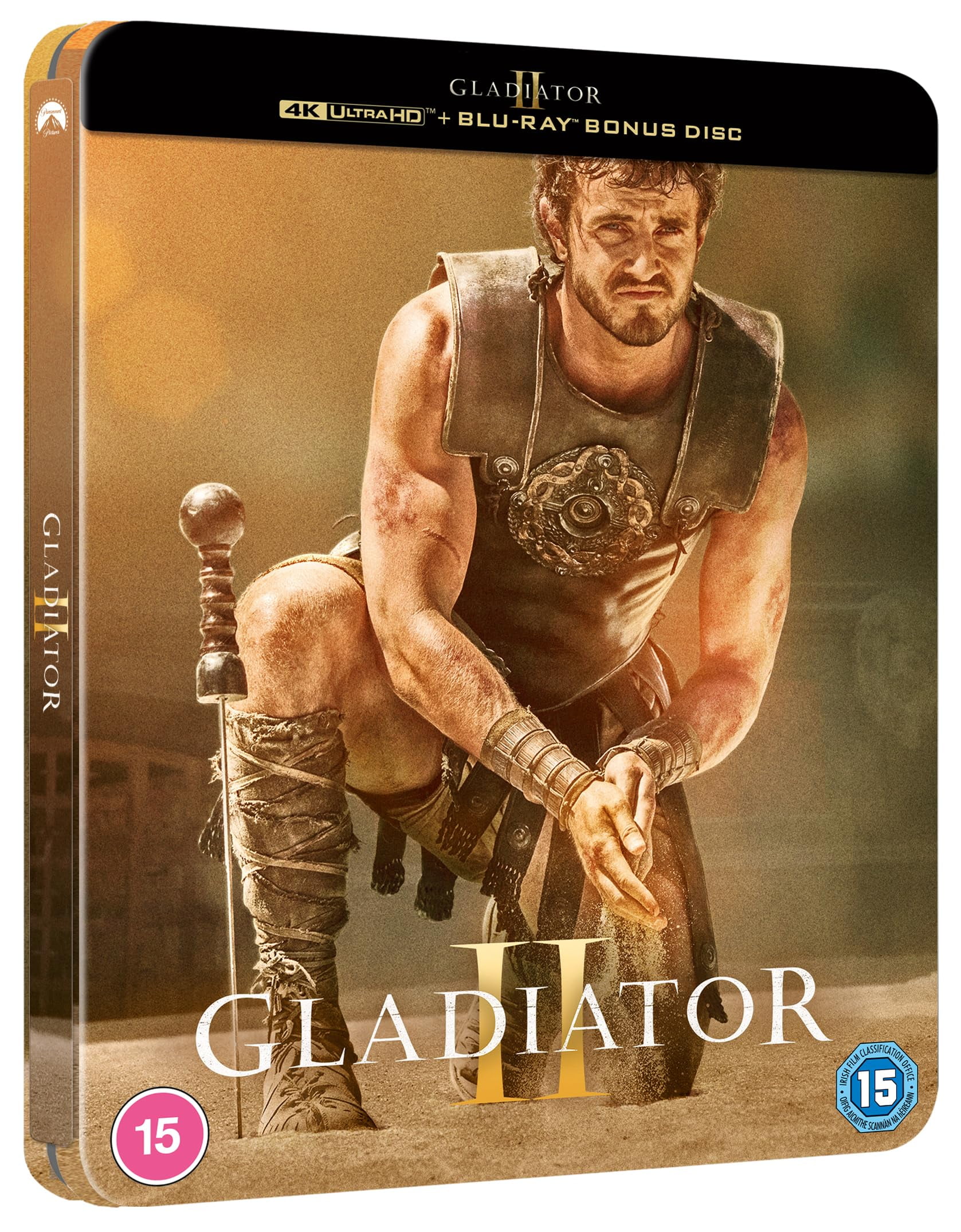 Paramount Gladiator II SteelBook Limited Edition 4K Ultra HD + Blu-ray (2 Disc Set) hclm0