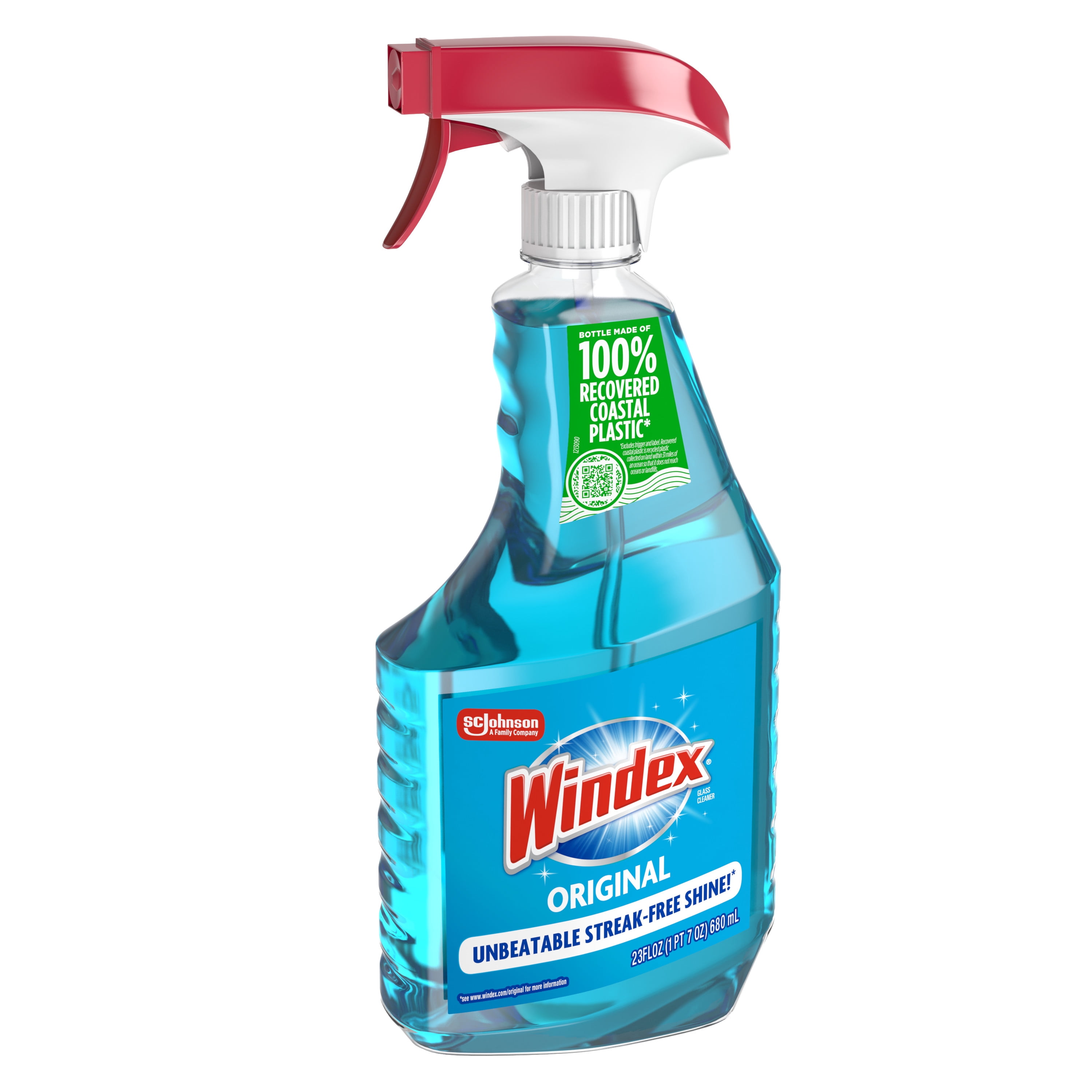 Windex Glass, Window, and Mirror Cleaner, Streak-Free Shine, Original Blue (23 fl oz) pmuyv