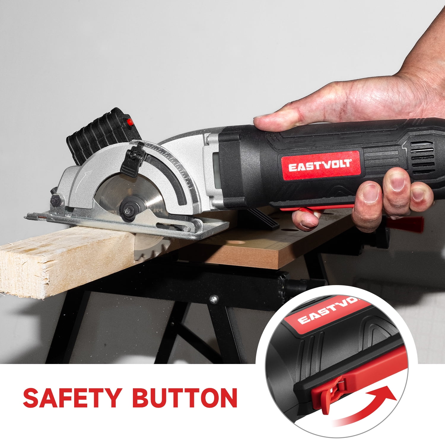 Eastvolt 20V Cordless Circular Saw, Compact Power Tool for Wood and Tile (3.37 in, 4500 RPM) gl1hn