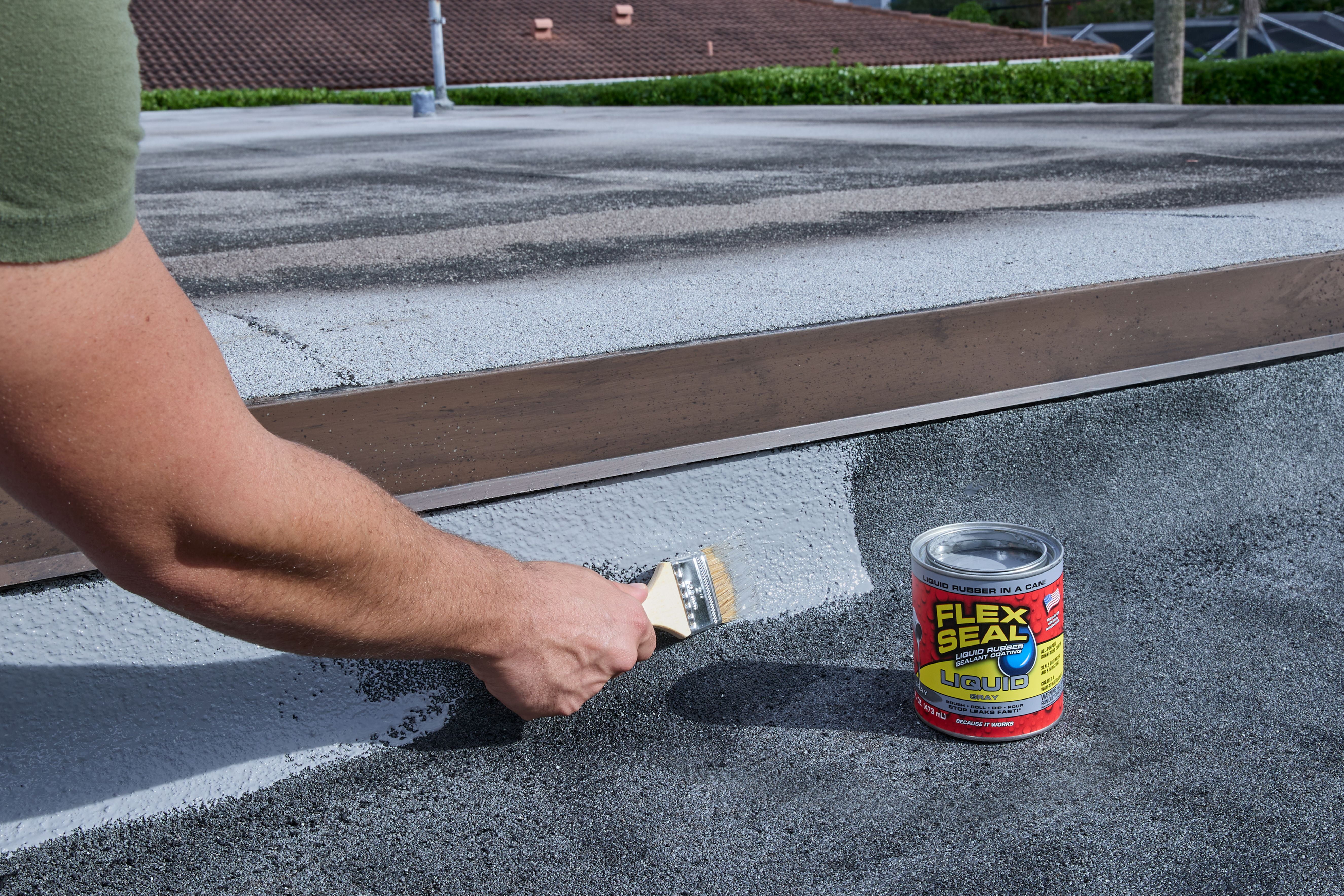 Flex Seal Liquid Rubber Sealant Coating (Gray, 16 oz) s4ouh