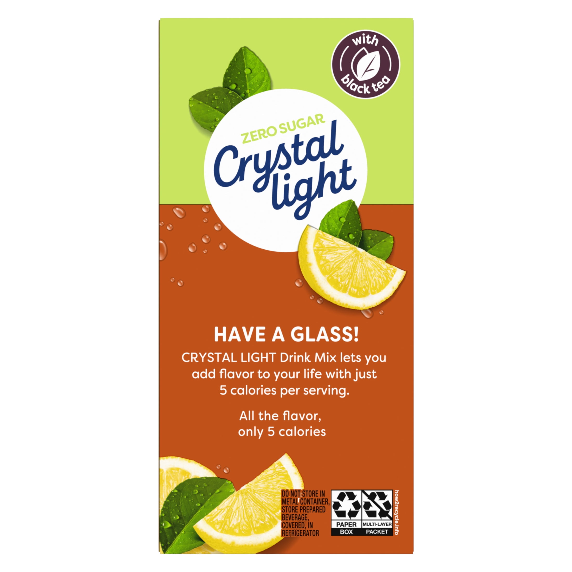 Crystal Light Sweet Tea Powdered Drink Mix, Low Calorie Refreshment (2 Pack, 1.56 oz) fr702