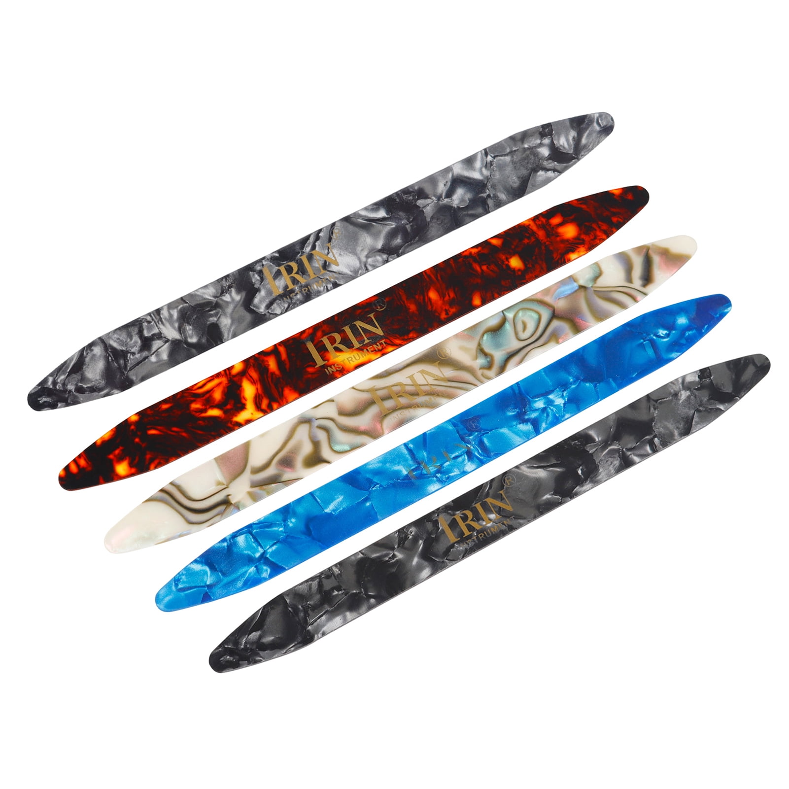 IRIN Celluloid Plectrum Picks for Oud and Moon Lute String Instruments (Assorted Colors, 5 Pack) kj5fa