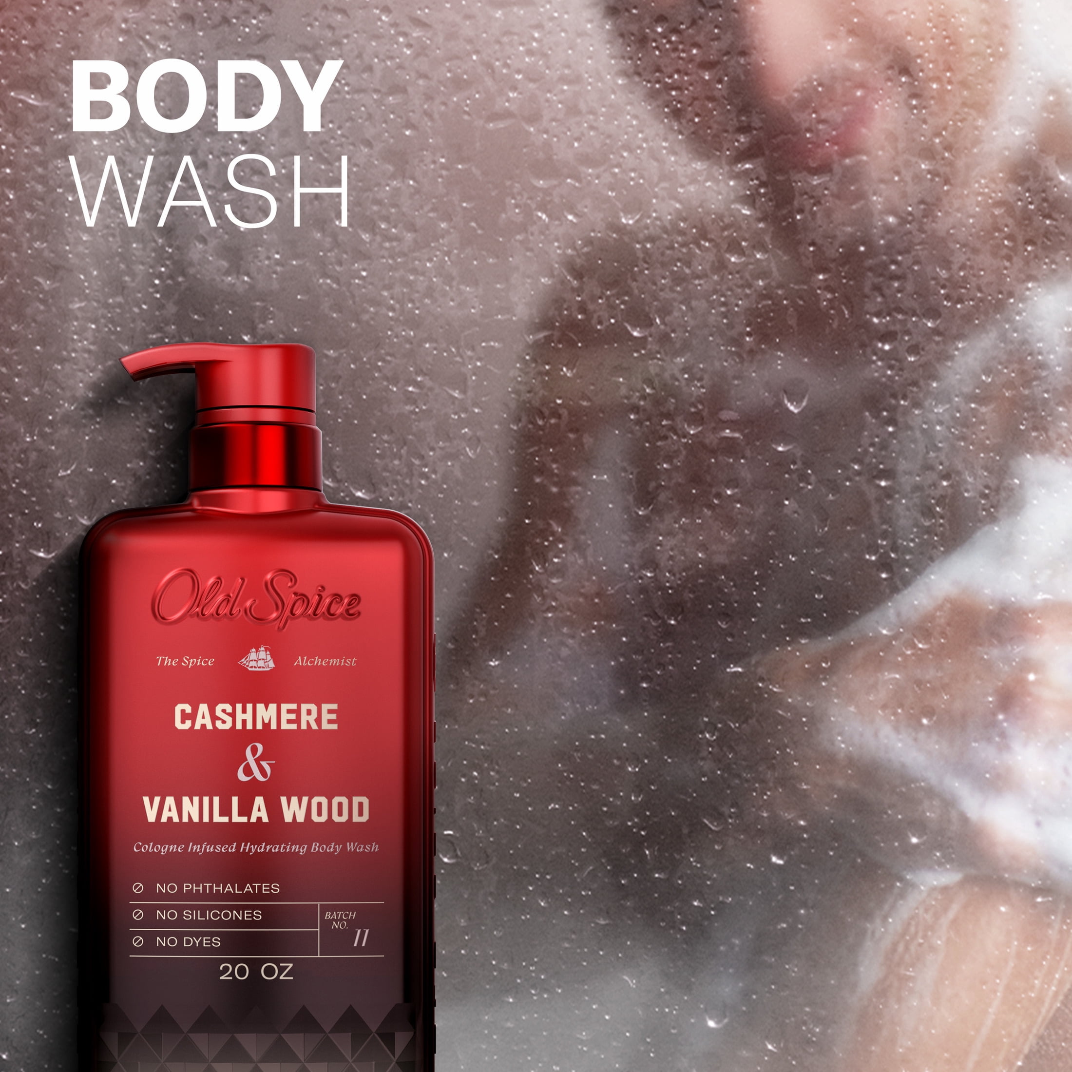 Old Spice The Spice Alchemist Body Wash for Men, Cashmere and Vanilla Wood Scent (20 oz) 9rhr8