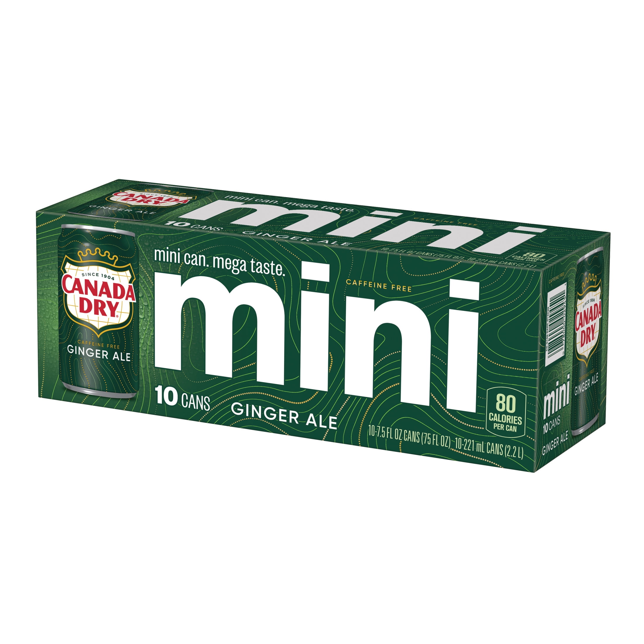 Canada Dry Caffeine Free Ginger Ale Soda (7.5 fl oz, 10 Pack) oo4k1
