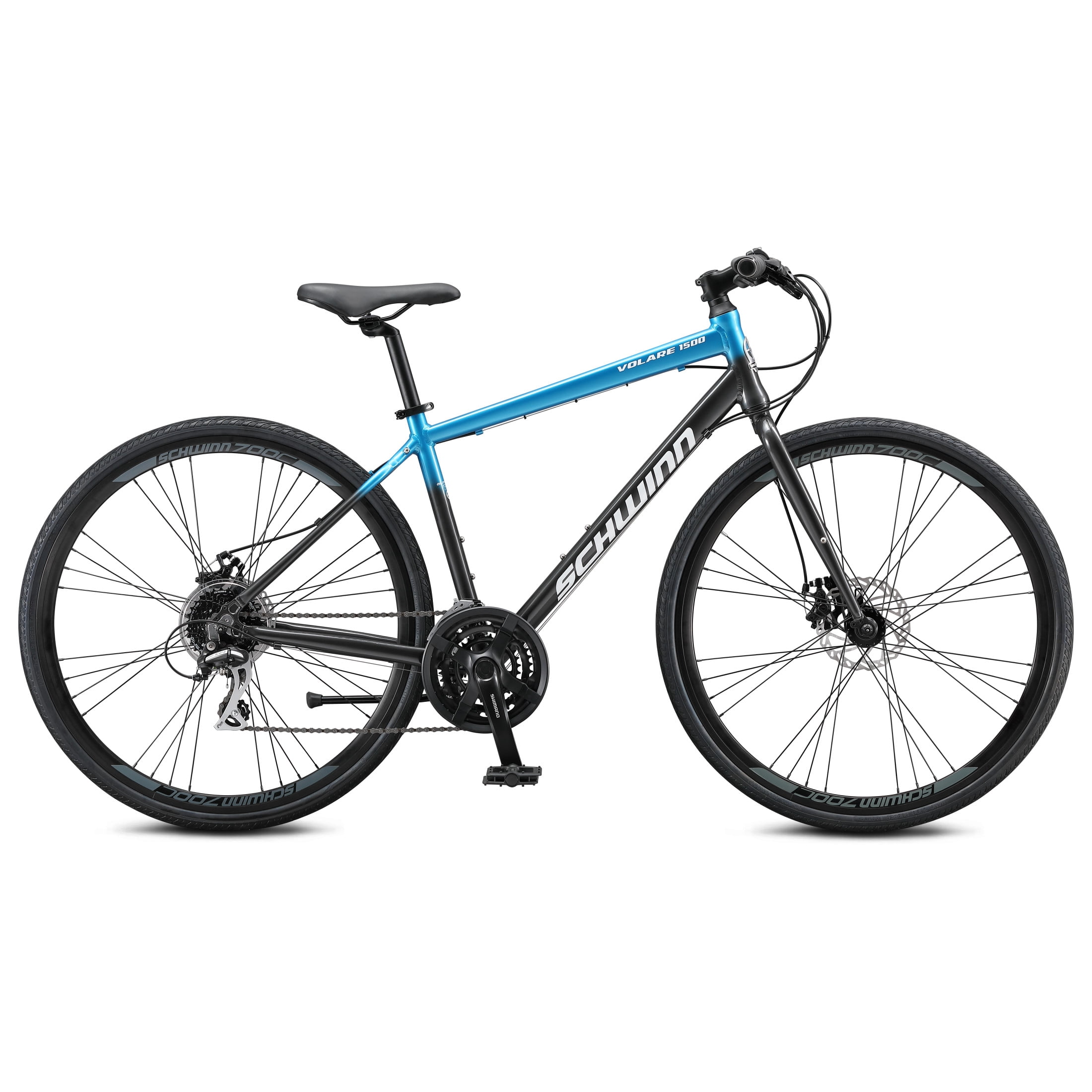 Schwinn Volare Fitness Bike, Lightweight Aluminum Frame, 24-Speed Hybrid Road Bicycle (Teal/Grey, Medium Frame) ex74t