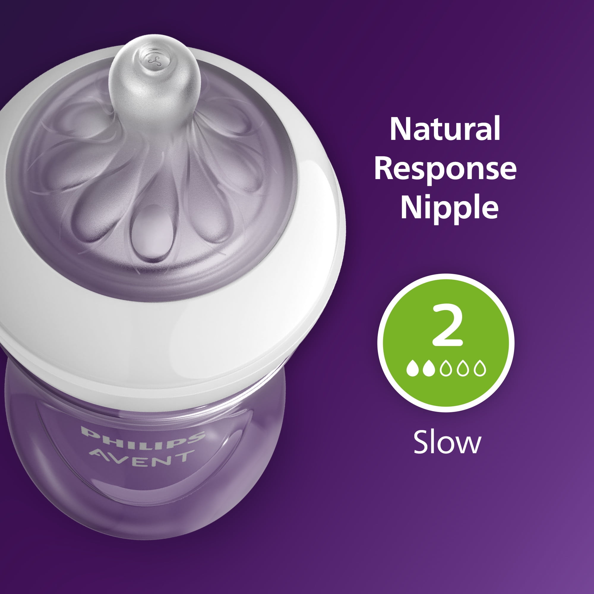 Philips AVENT Natural Baby Feeding Set with Natural Response Nipple (Clear, 4 fl oz, 3-Pack) 50nu2