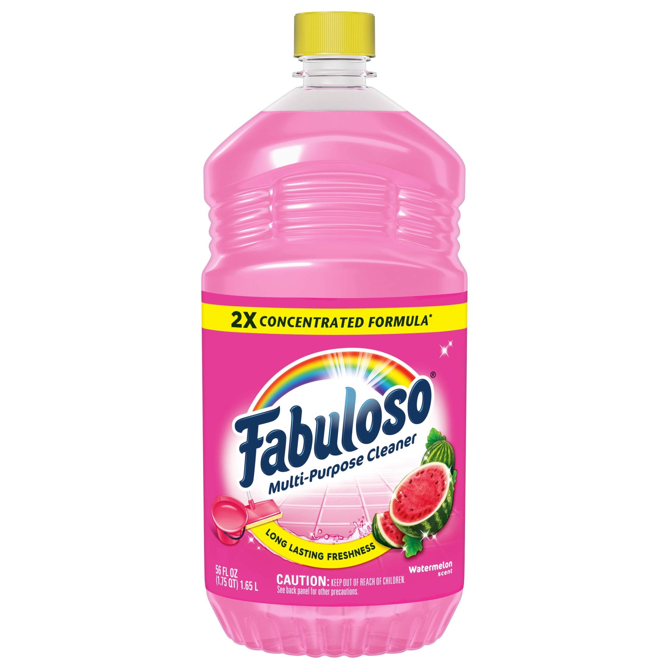 Fabuloso 2X Multi-Purpose Cleaner, Concentrated Surface & Floor Cleaner, Watermelon Scent (56 fl oz) 7ene5