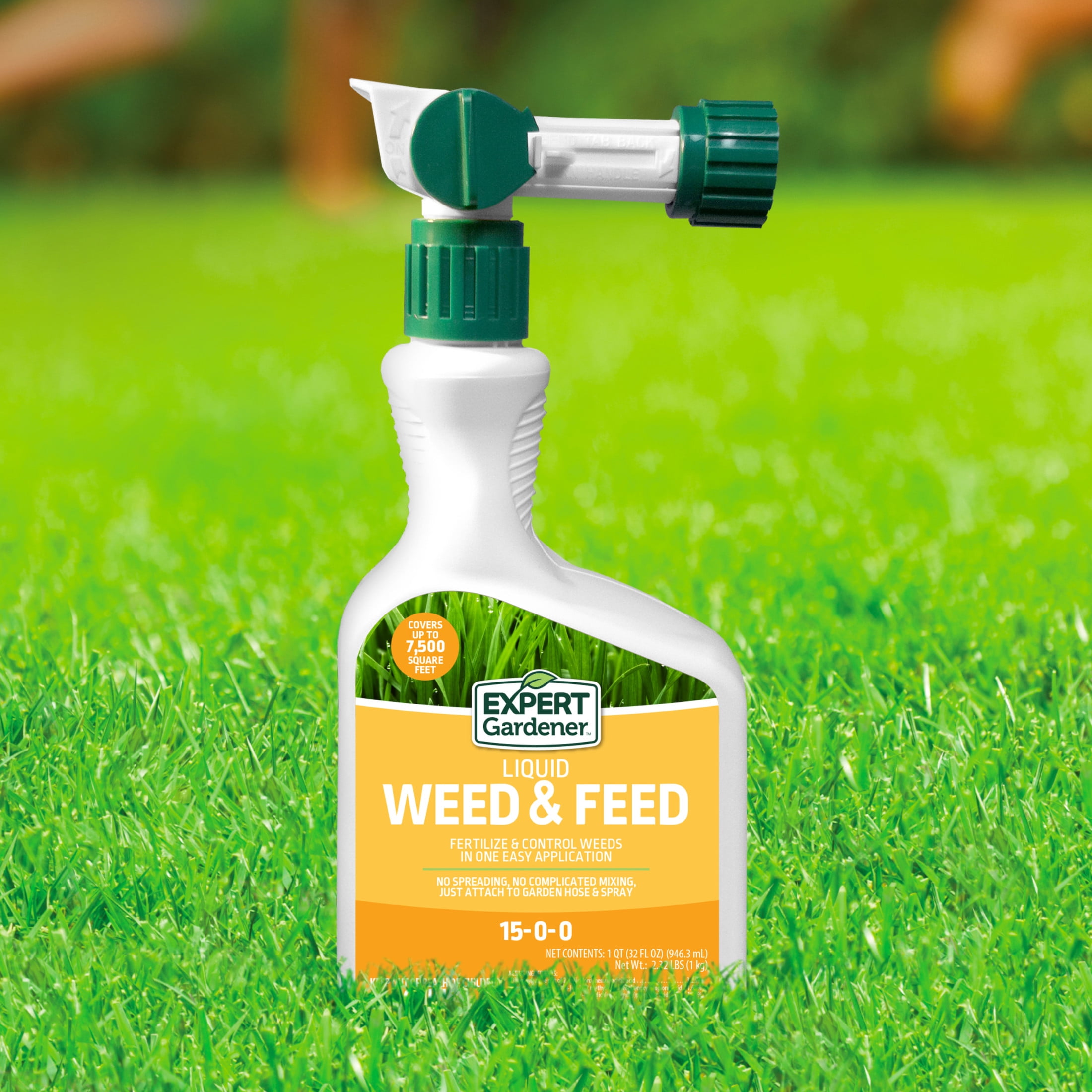 Expert Gardener Weed and Feed Fertilizer Lawn Care Treatment (32 oz) kgowz