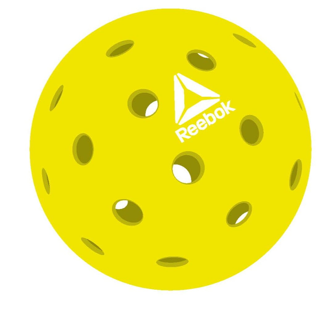 Reebok 7-Piece Pickleball Paddle Set with Fiberglass Surface and Cushioned Grip (2 Paddles, 4 Balls, 1 Bag) g3x2a