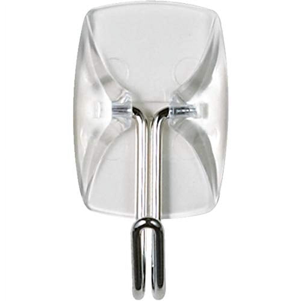 Command Small Wire Hooks Damage-Free Hanging Adhesive Hooks (Clear, 0.8 in x 0.8 in x 1.6 in) 71sn5