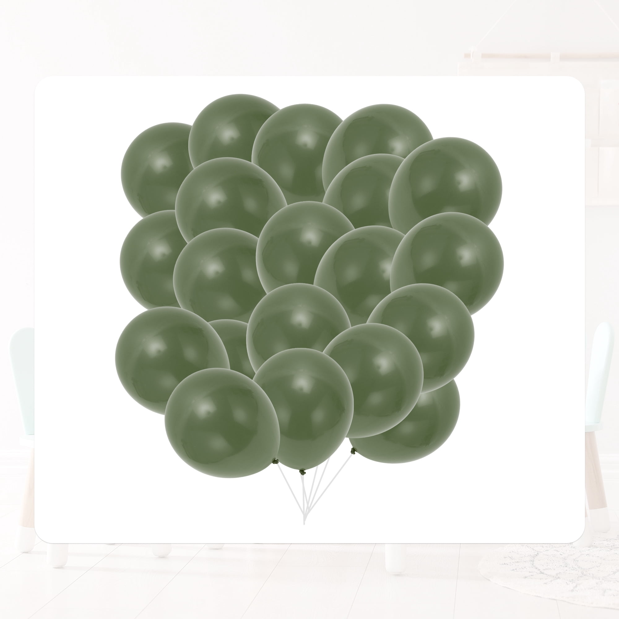 Unique Bargains Latex Party Balloons for Birthday Wedding Decorations (Green, 20 Pack, 10 in) 9rhk6