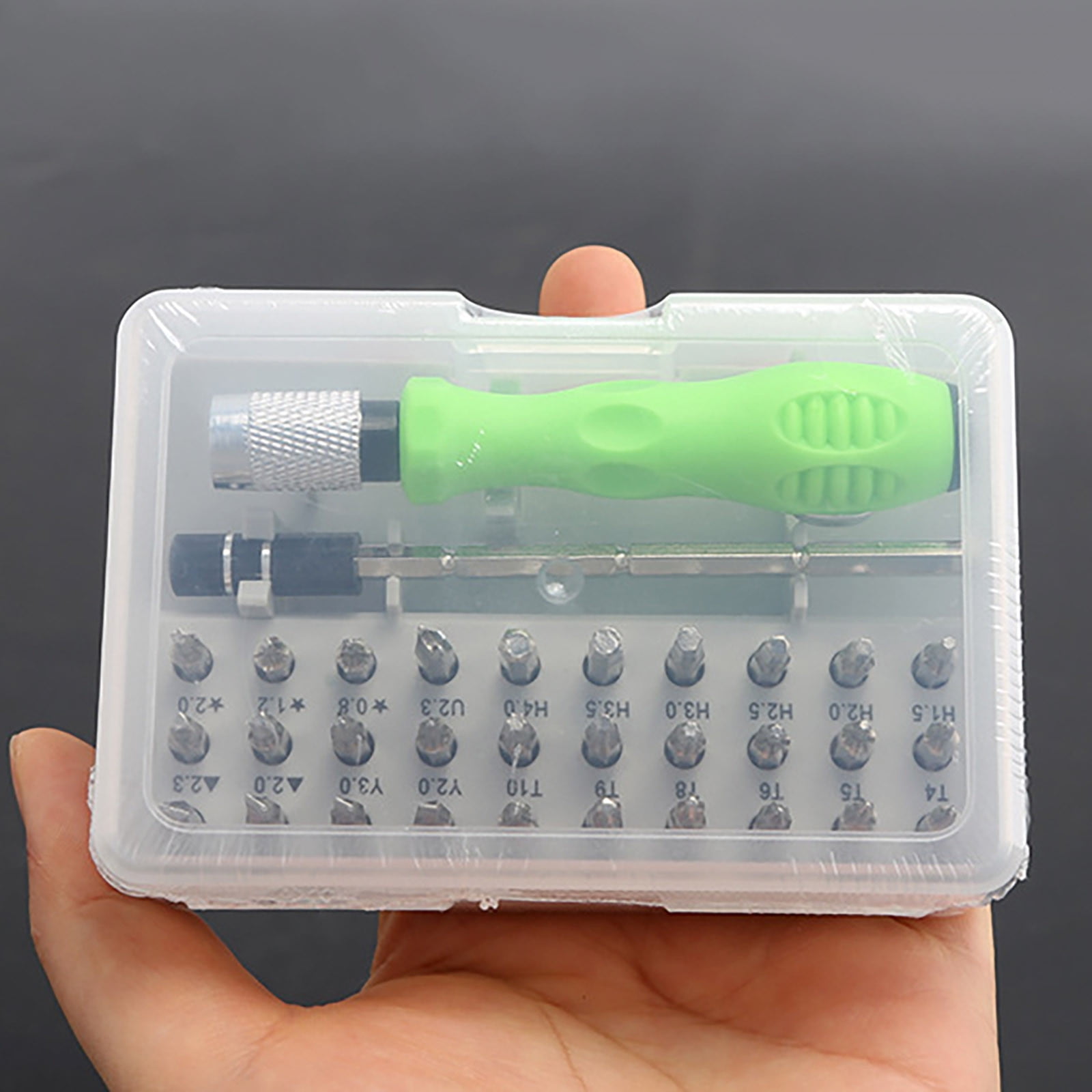 WQQZJJ Precision Screwdriver Set 32-in-1 Magnetic Repair Tool Kit (Green, 32 Piece Set) cpjvd