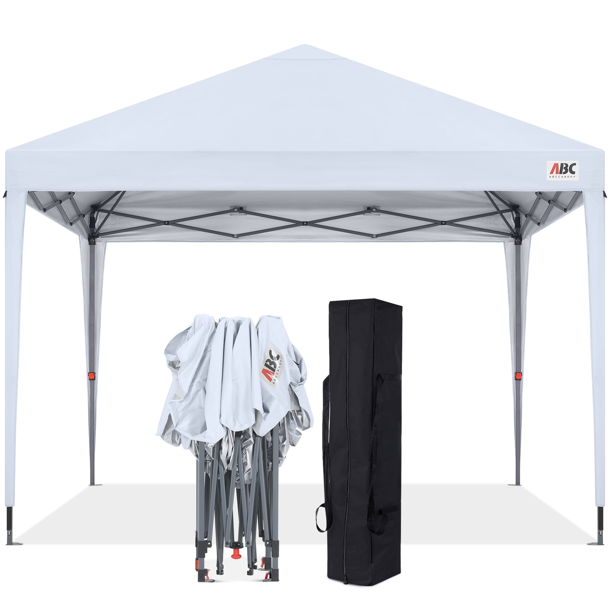 ABCCANOPY 10 ft x 10 ft Outdoor Pop-up Canopy Tent with UV Protection (White, 10 ft x 10 ft) jksx9