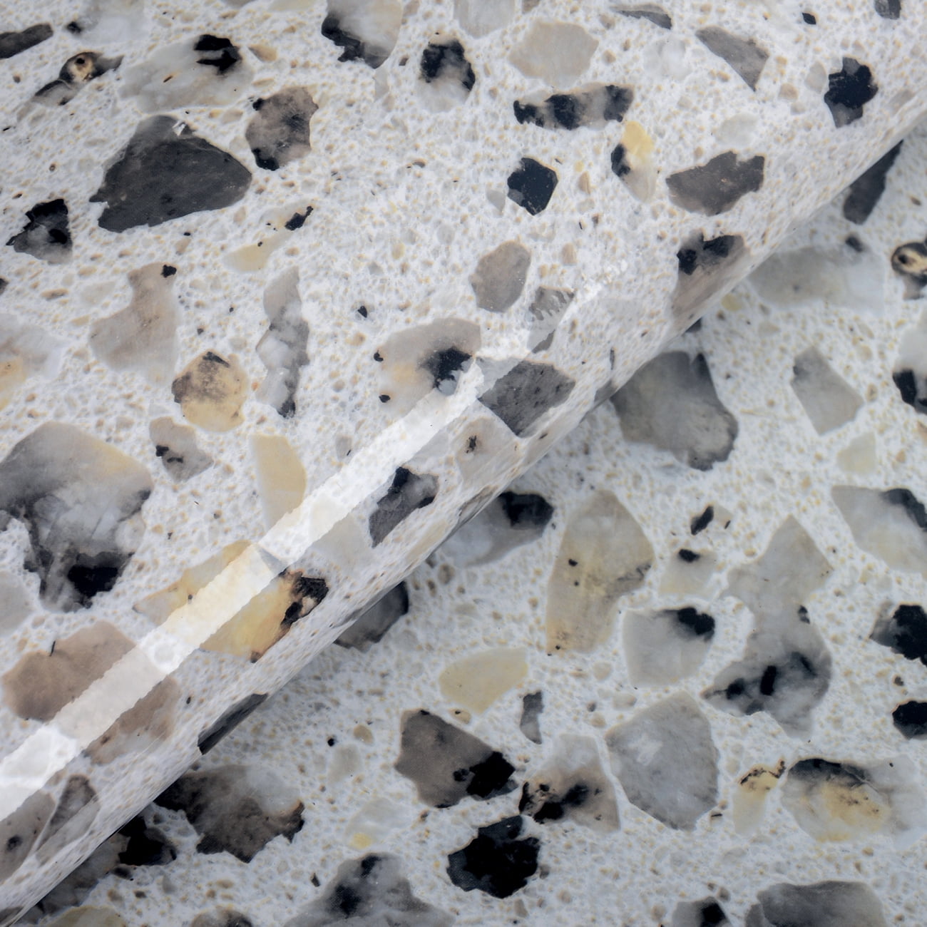 A-b-cil Terrazzo Contact Paper Peel and Stick Wallpaper for Kitchen Countertops and Furniture (Grey, 78 in x 15.8 in) 00hot