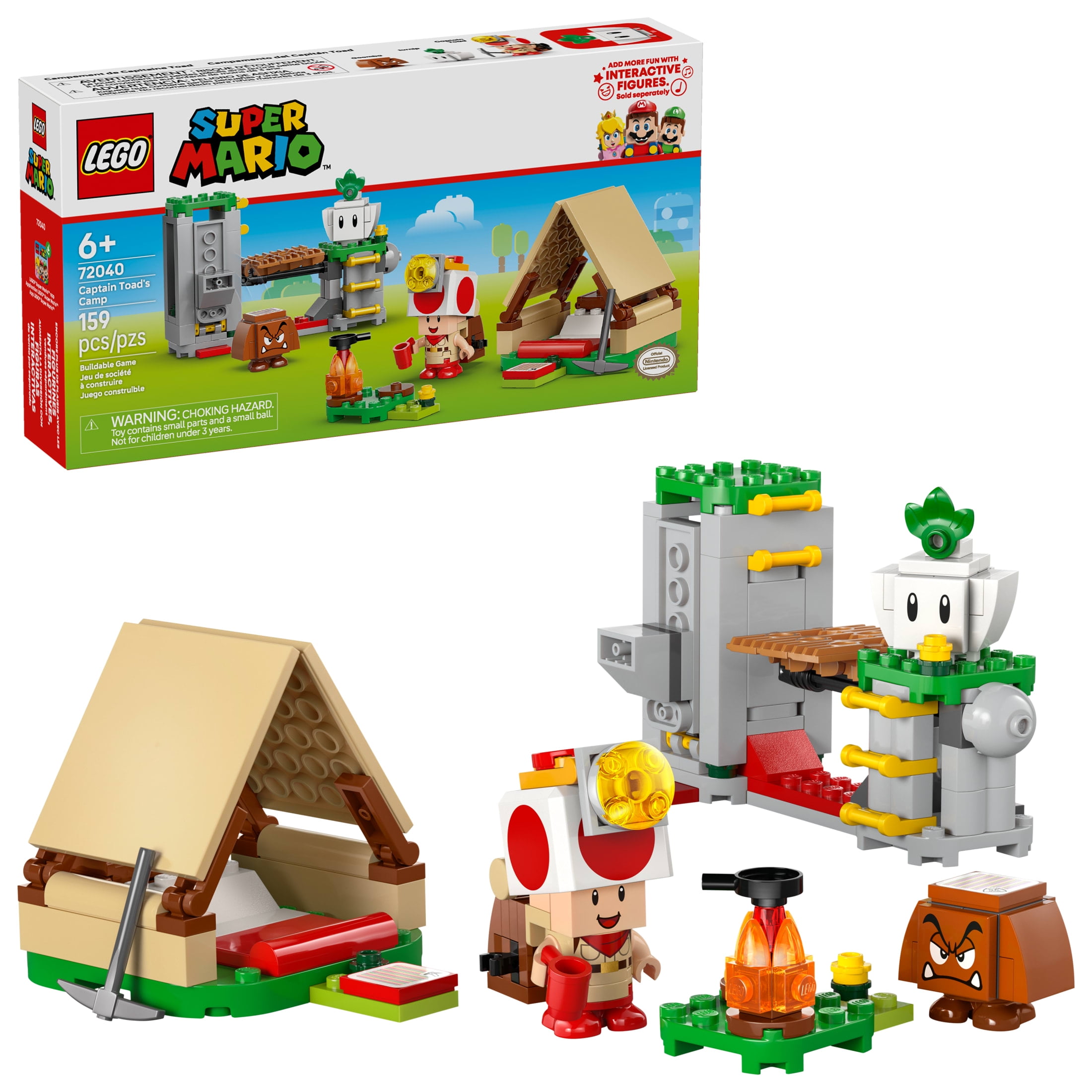 LEGO Super Mario Captain Toad’s Camp Building Set with Interactive Figures (159 Pieces) jda4u