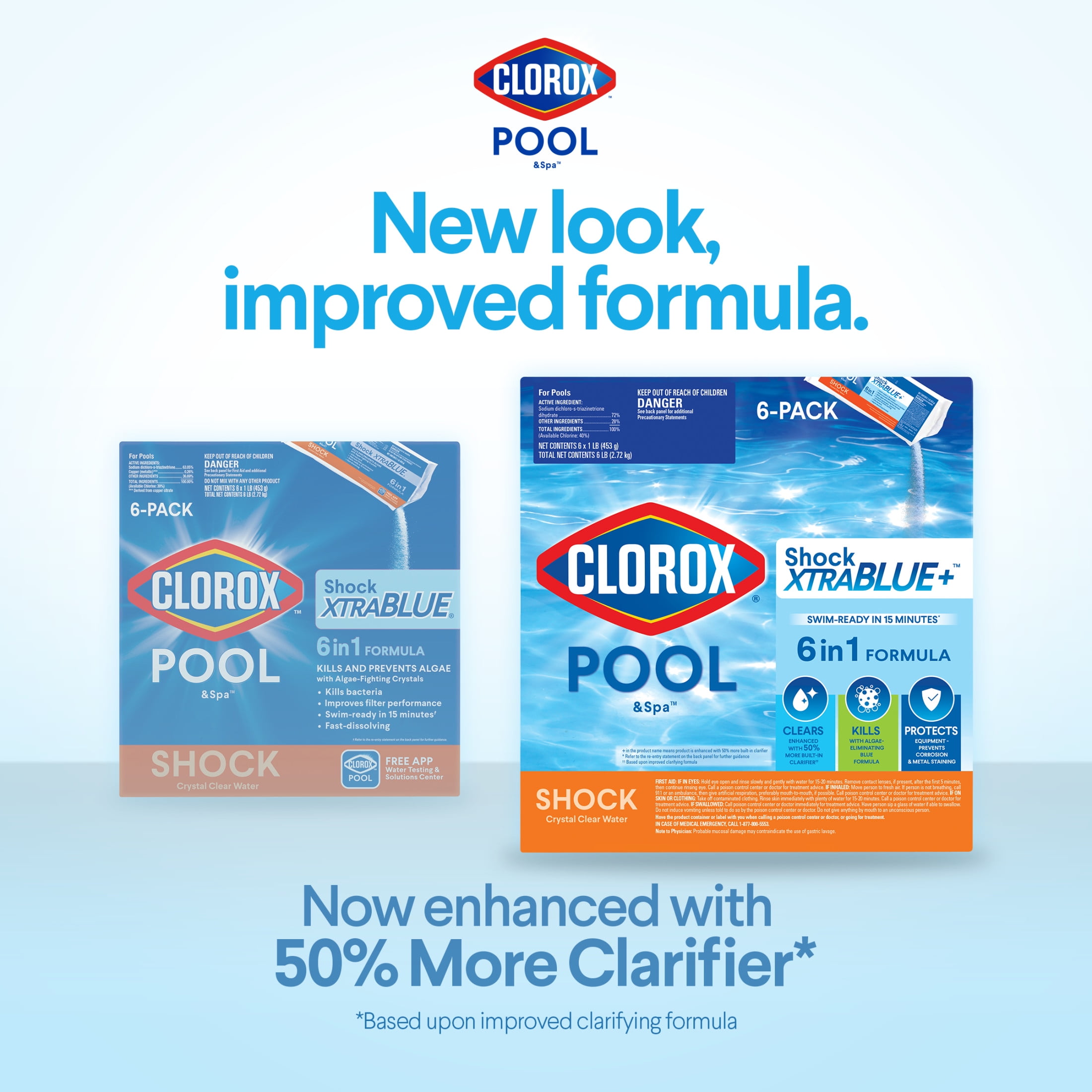 Clorox Pool&Spa Shock XtraBlue Algae-Fighting Pool Treatment (6 Pack) gdyaa
