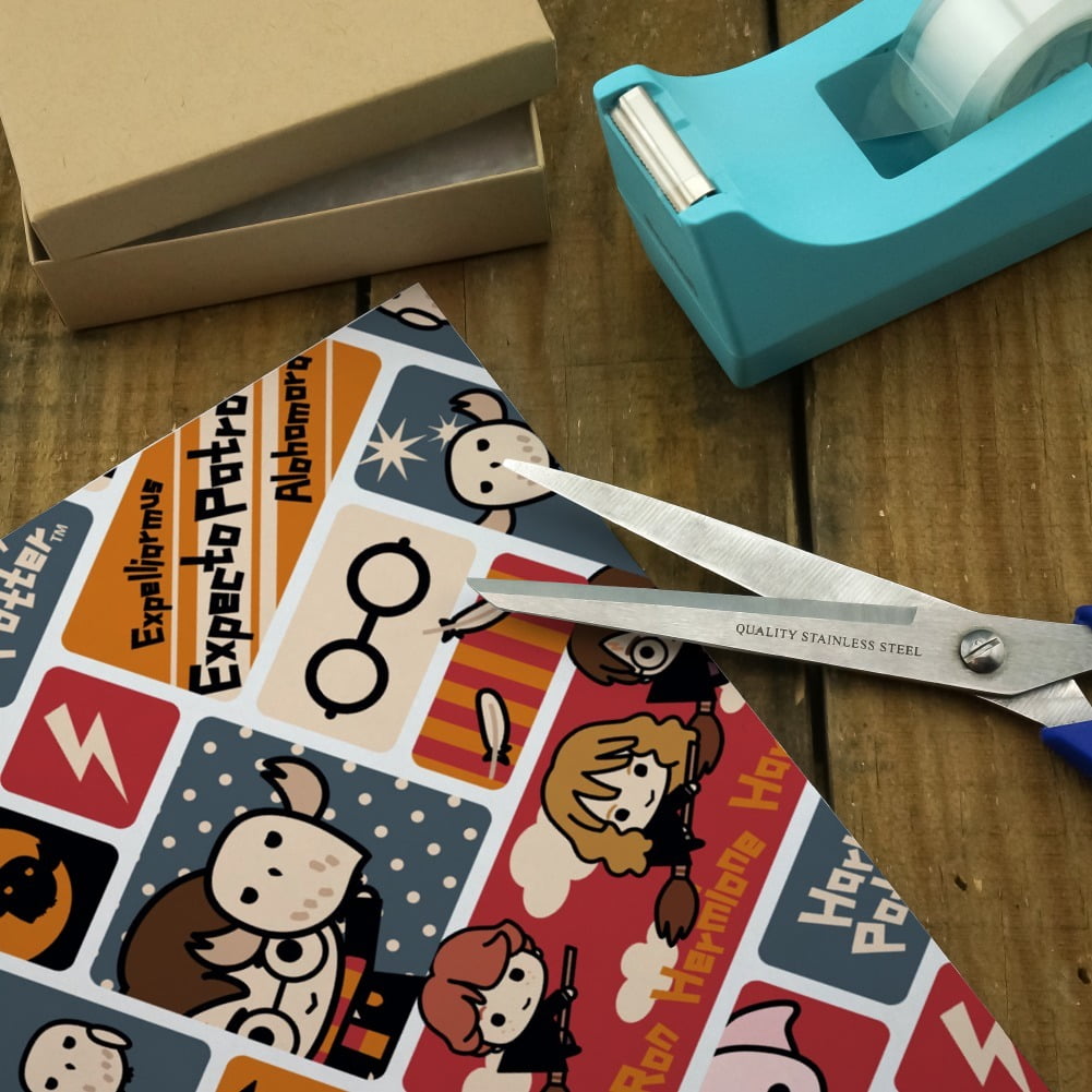 Graphics and More Harry Potter Chibi Pattern Premium Gift Wrapping Paper (30 in x 72 in) tbmd4