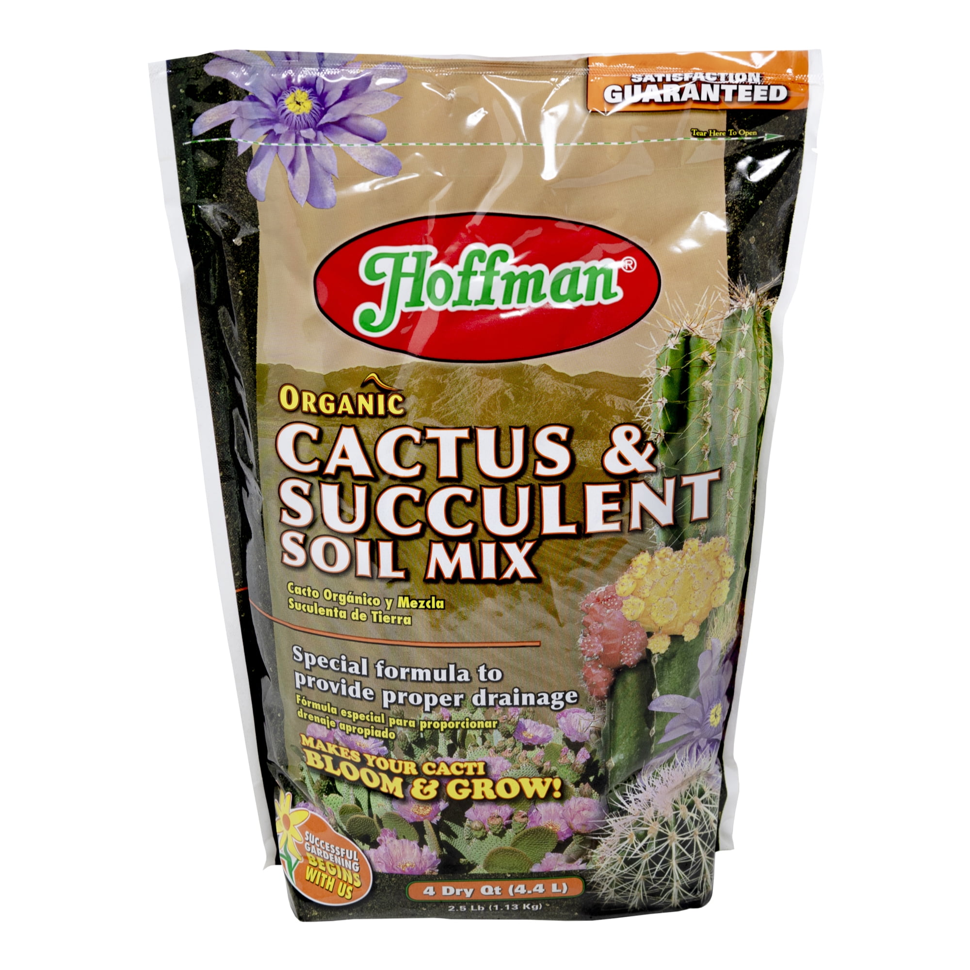 Hoffman Organic Cactus and Succulent Soil Mix (Professional Drainage Formula, 2.5 lb) upj7e