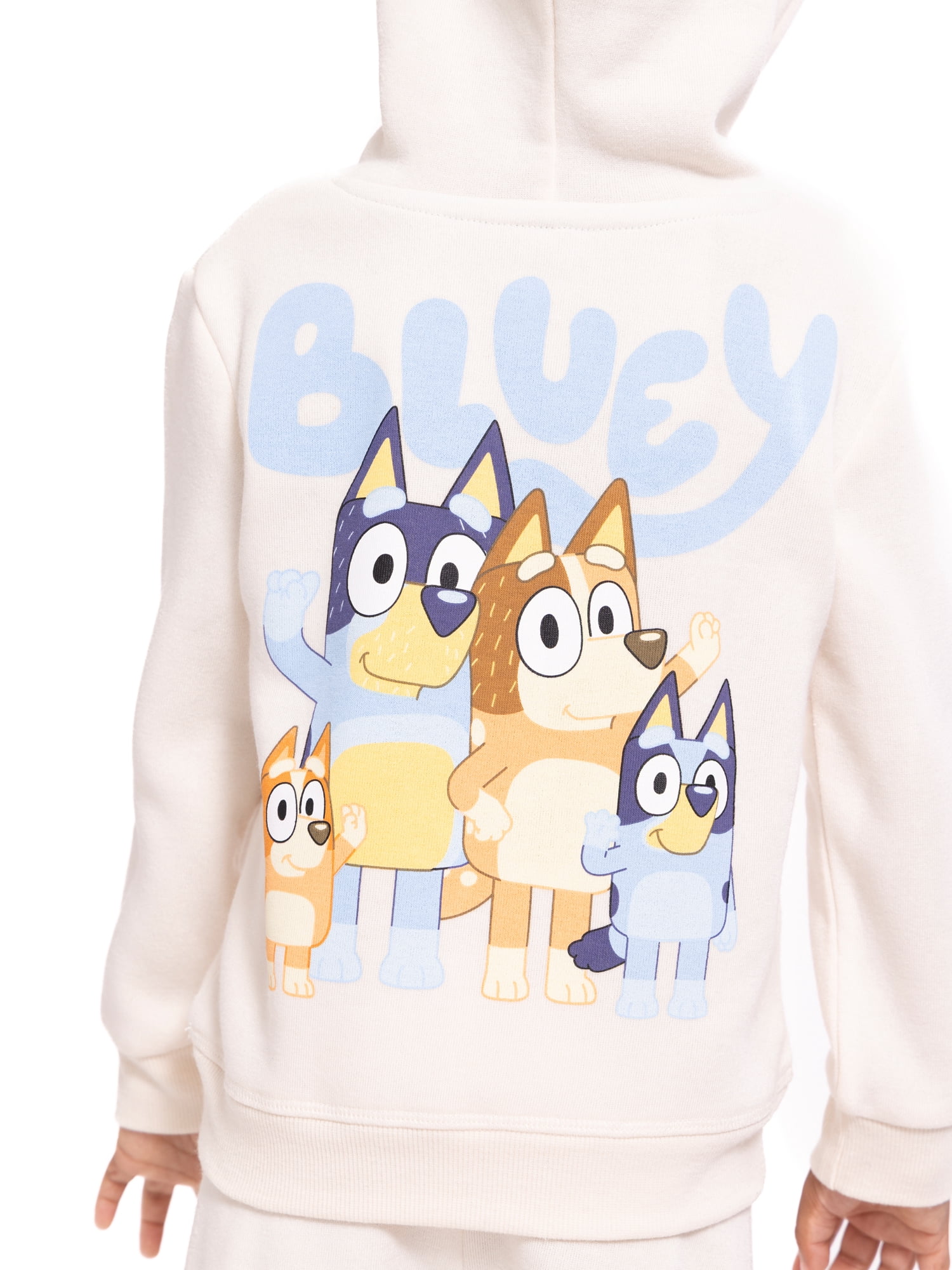Bluey Toddler Boys' Graphic Hoodie and Jogger Pants 2-Piece Set (Grey, 5T) e7sai