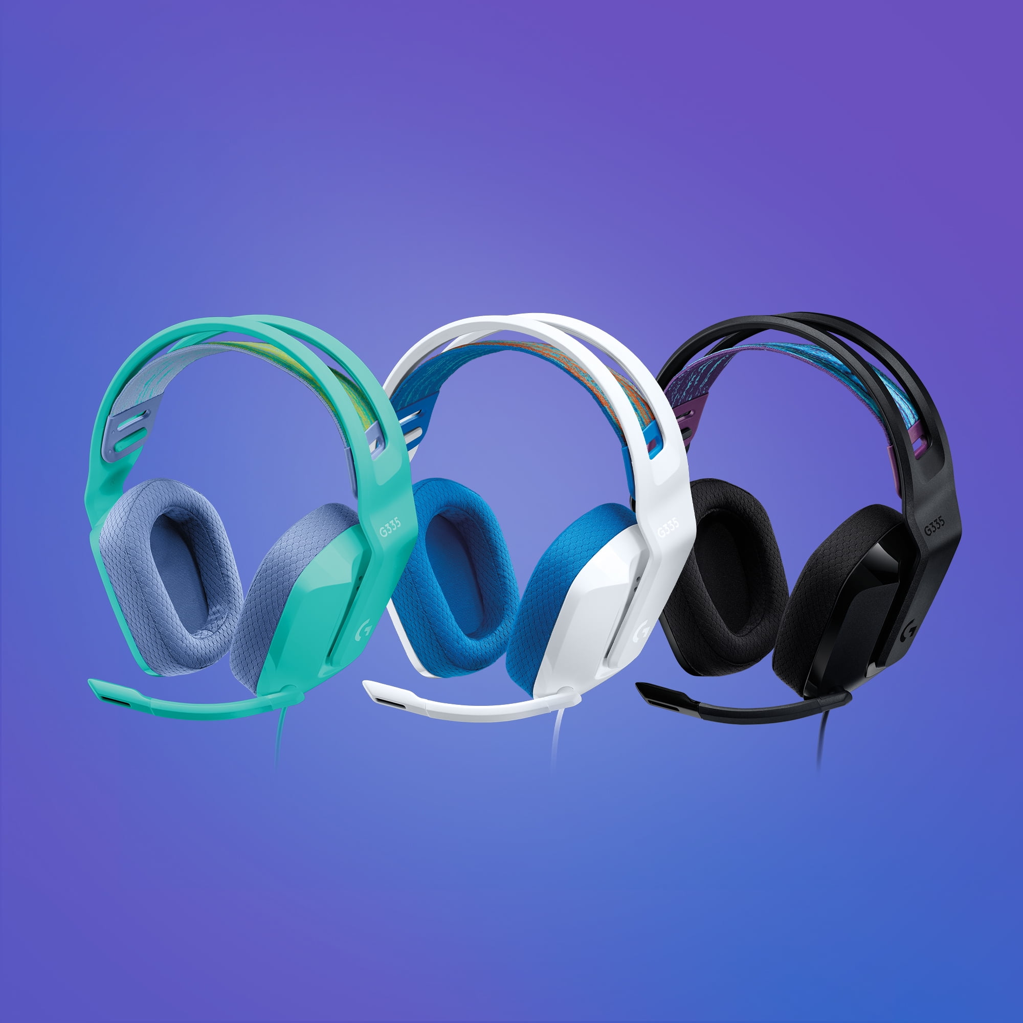 Logitech G335 Wired Gaming Headset with Microphone and Adjustable Suspension Headband (Black, 8.5 oz) 1o9f6
