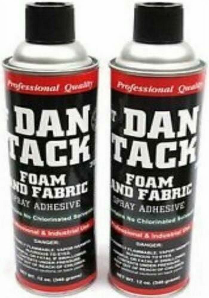 Dan Tack Spray Adhesive Industrial Strength Heavy-Duty Bonding Agent (Clear, 24 oz, 2 Pack) zxvl8