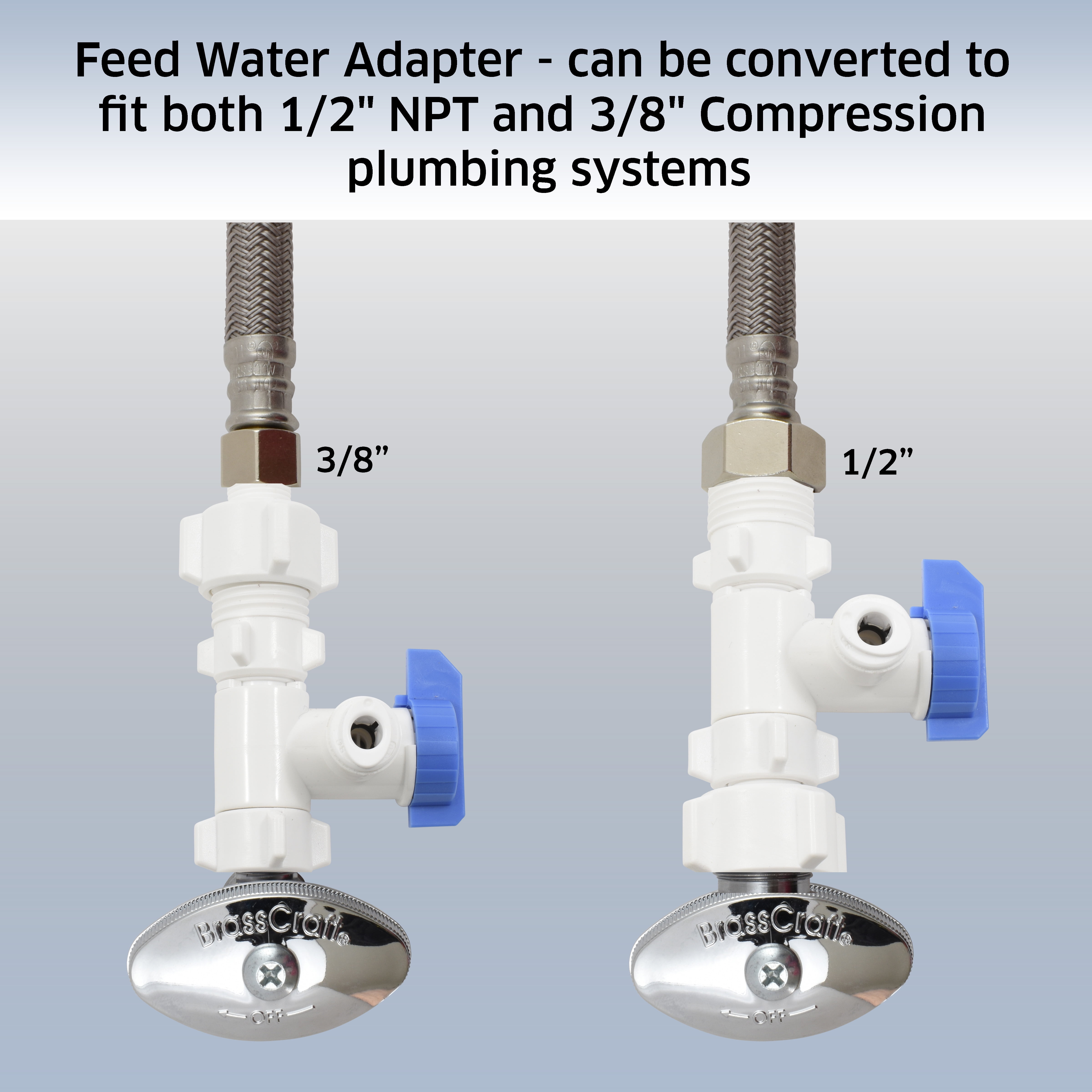 Anchor Water Filters 3-Stage Under Counter Water Filtration System (Chrome, 1 Pack) 8mftg