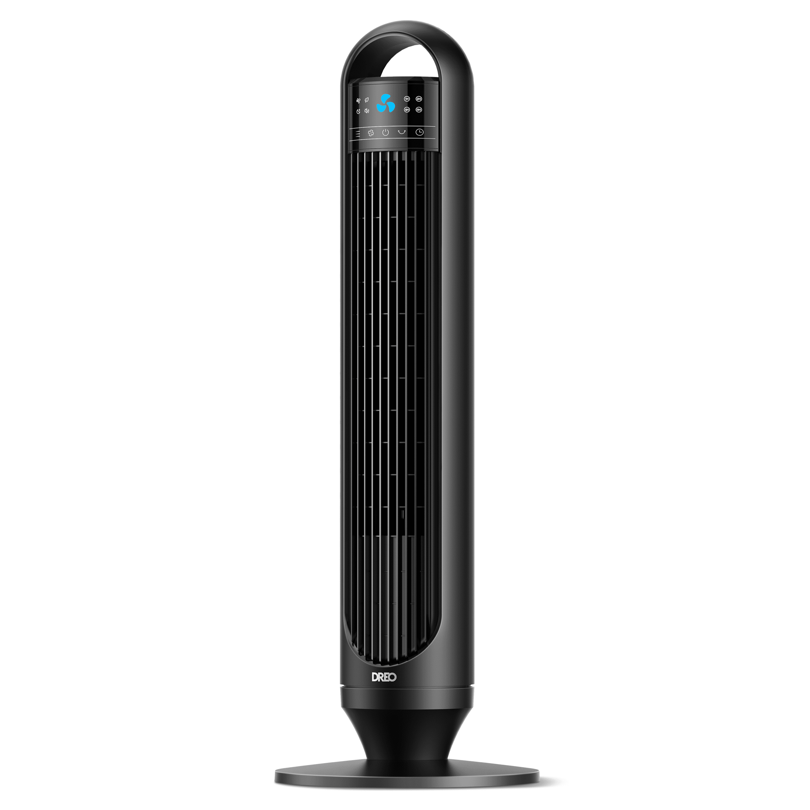 DREO Tower Fan for Home, 32 in Standing Floor Fan with Remote, 90° Oscillating Bladeless Fan, 3 Speeds, Quiet Operation (Black, 32 in) 2j6mi