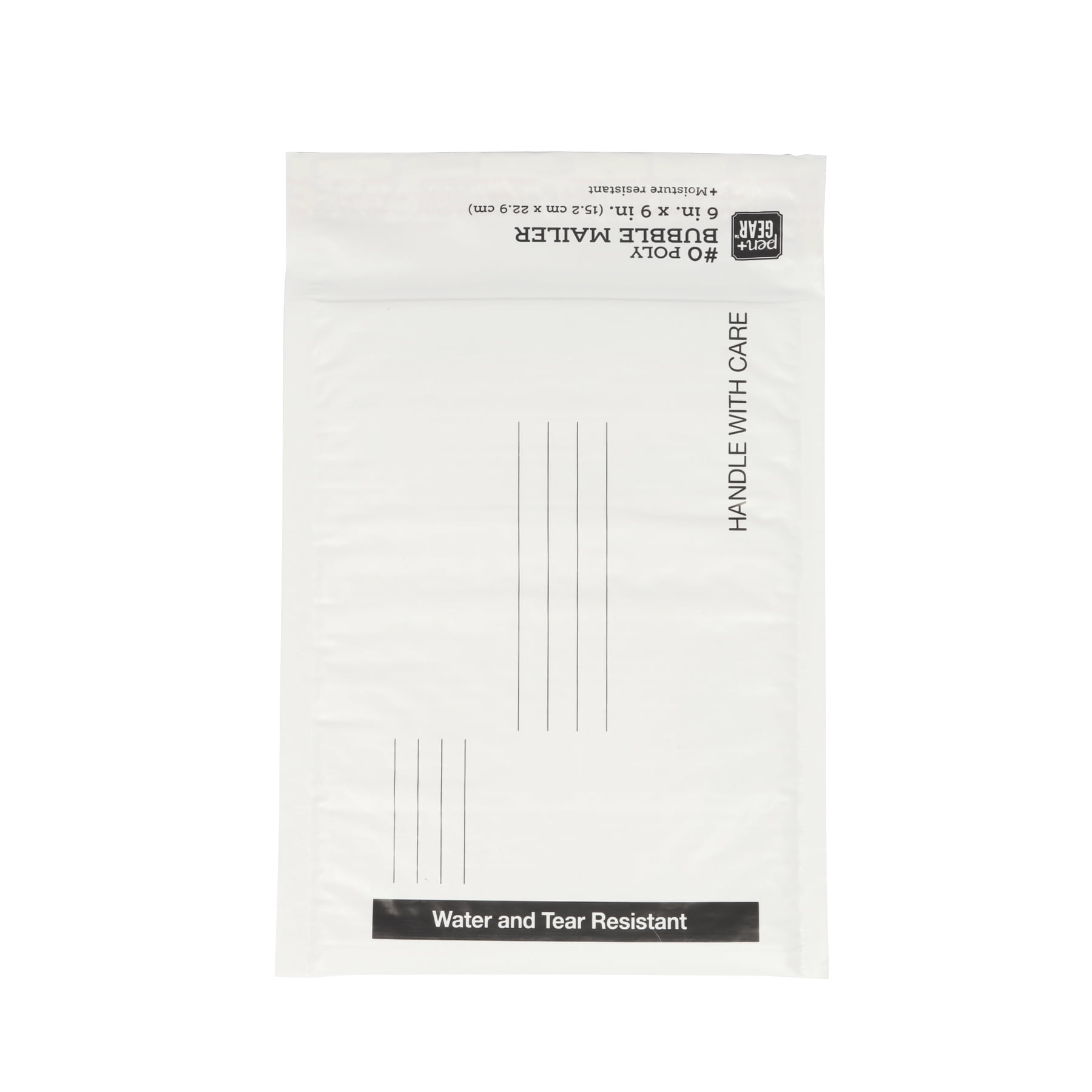 Pen+Gear Self-Sealing Poly Bubble Mailers, Padded Shipping Envelopes (White, 6 in x 9 in, 1 Pack) qpd5z