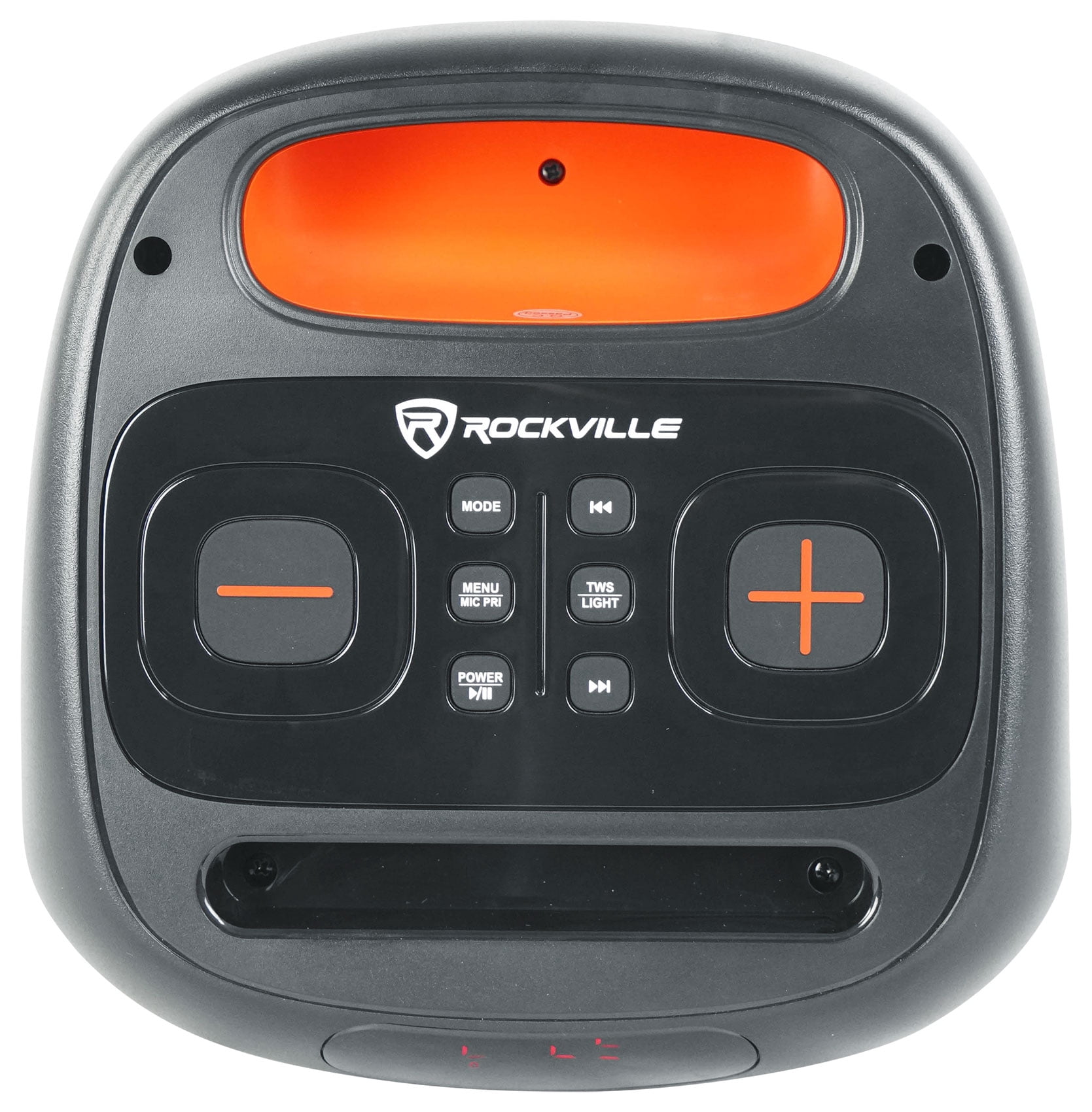 Rockville ROCKBOX PRO V2 Portable Bluetooth Party Speaker with LED Lights and Microphone Input (6.5 in, 150w) lxwdn