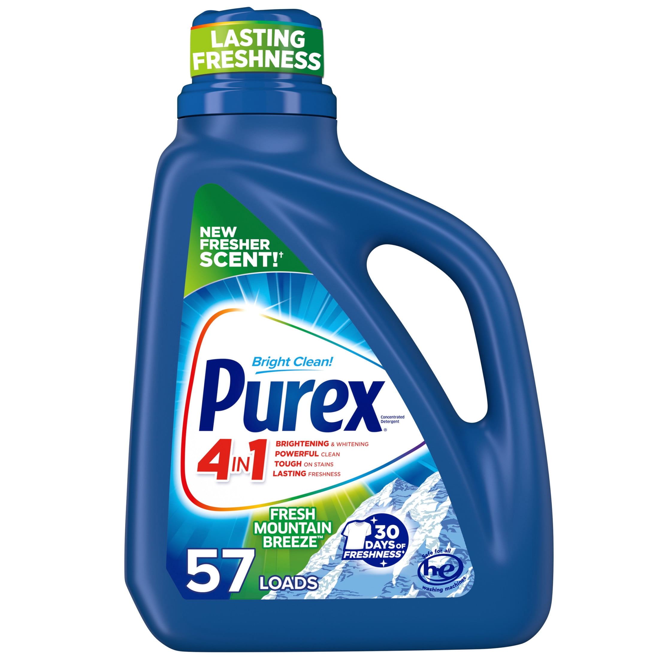 Purex Fresh Mountain Breeze Liquid Laundry Detergent (Fresh Scent, 75 fl oz) wvuxt