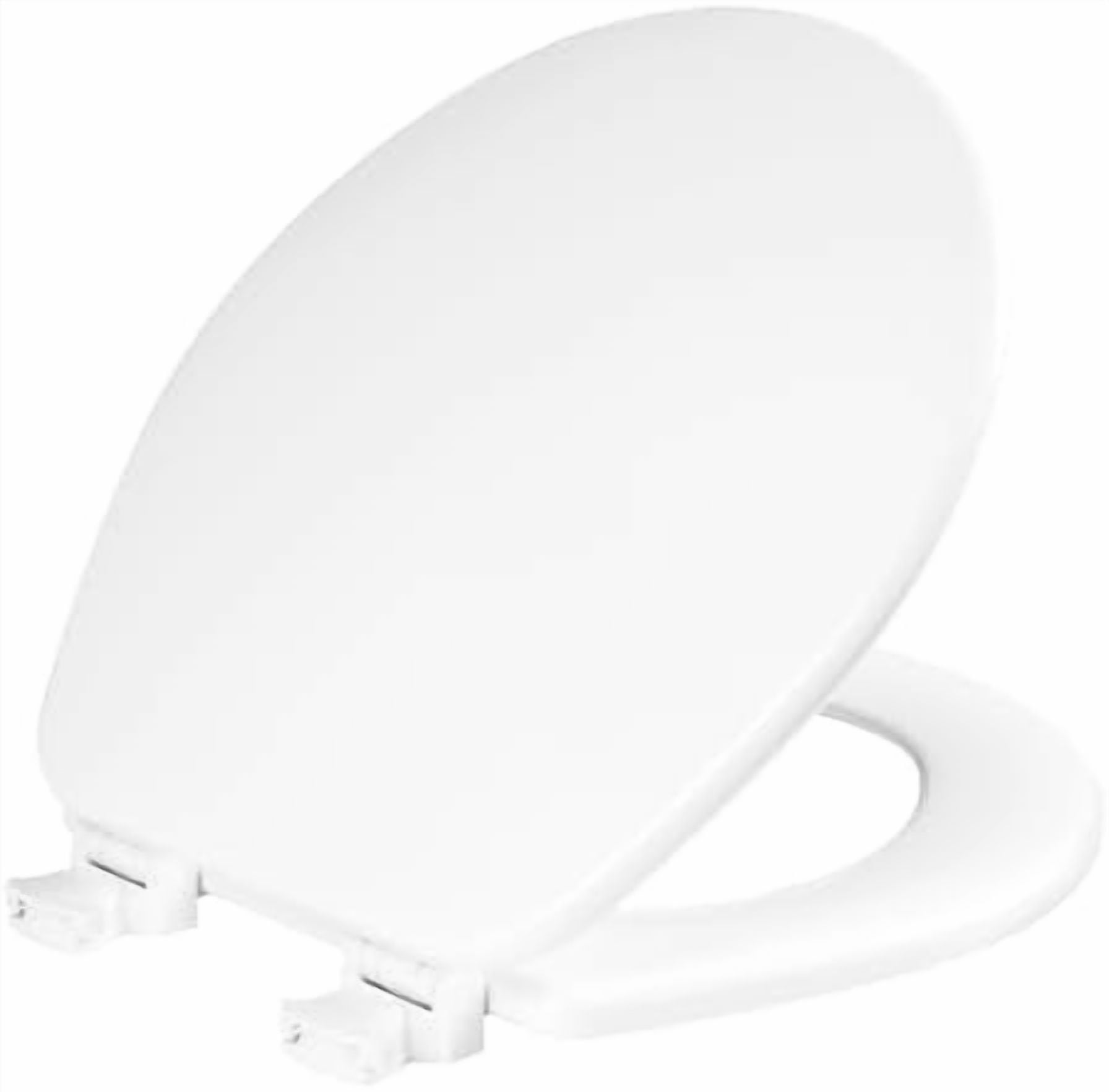 jiaquanzhao Toilet Seat, Durable Enameled Wood with Easy Clean Hinges (White, 14.13 in x 19.24 in) slcbc
