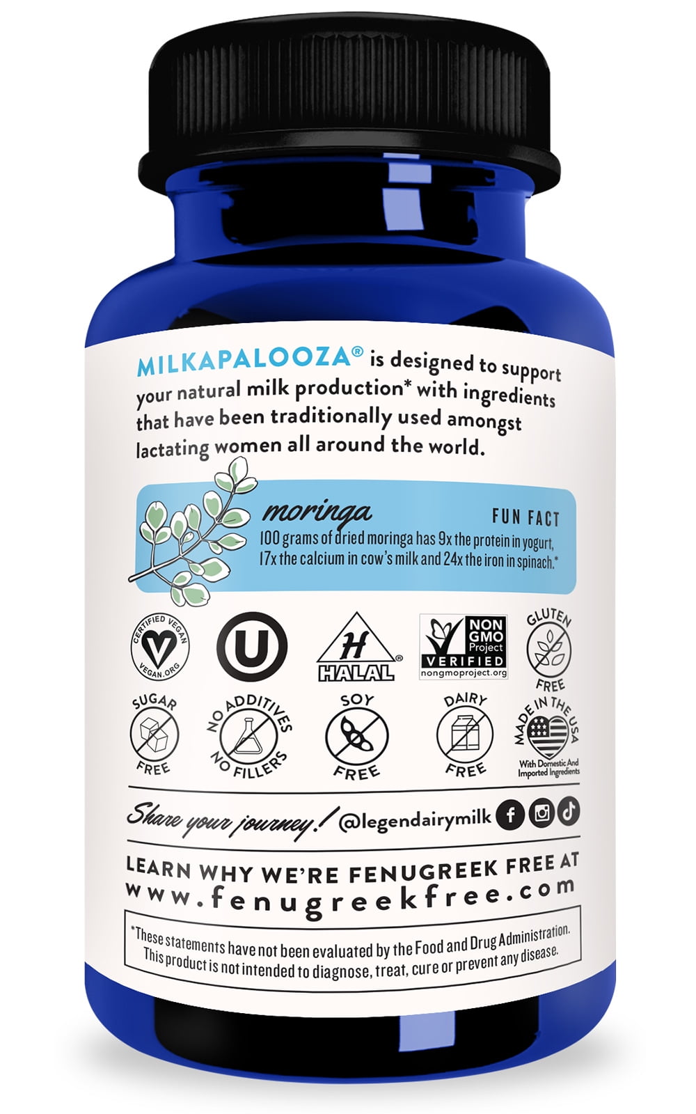 Legendairy Milk Milkapalooza Organic Lactation Supplement for Breastfeeding Support (60 Count) 05t3d