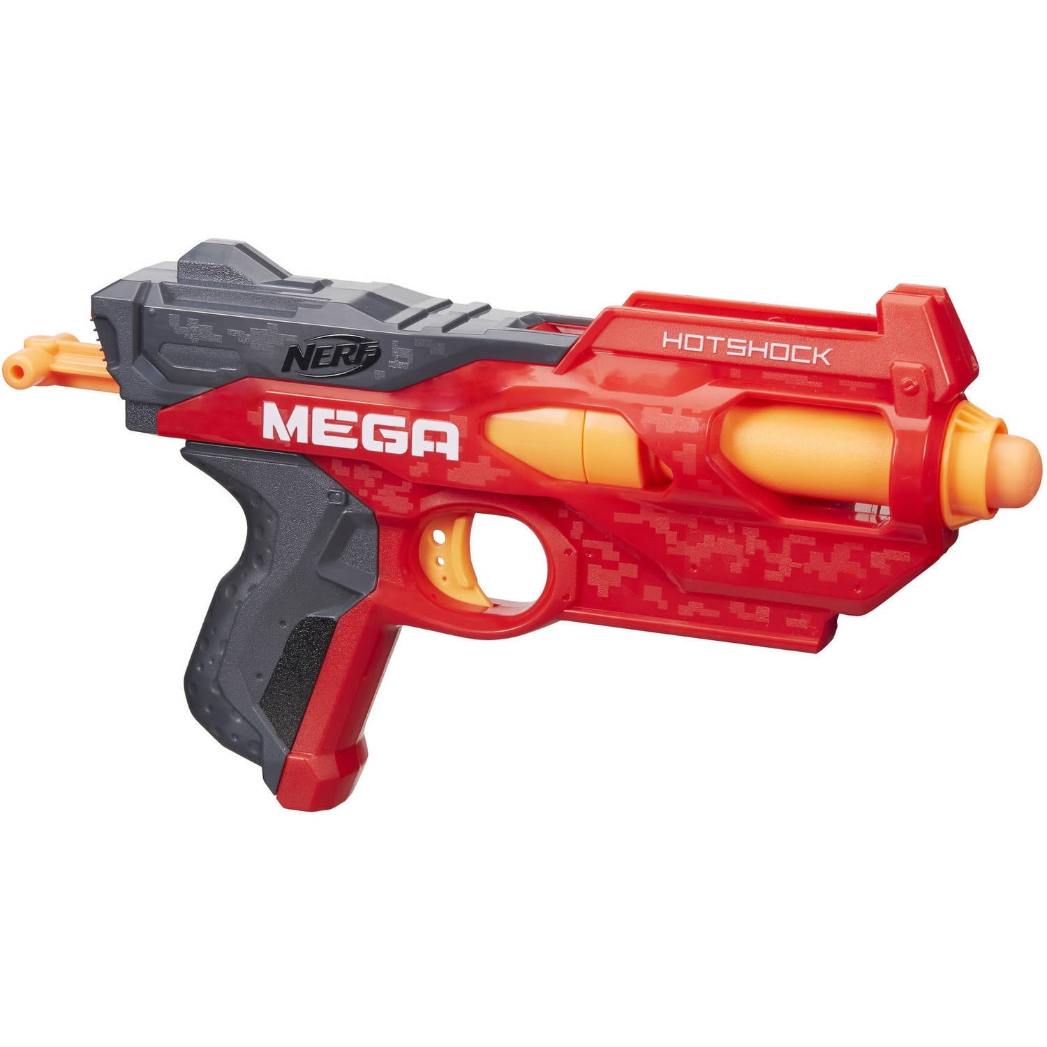 Nerf N-Strike HotShock Blaster, Mega Dart Launcher with Storage (Red, 1 Blaster) 9kmyr