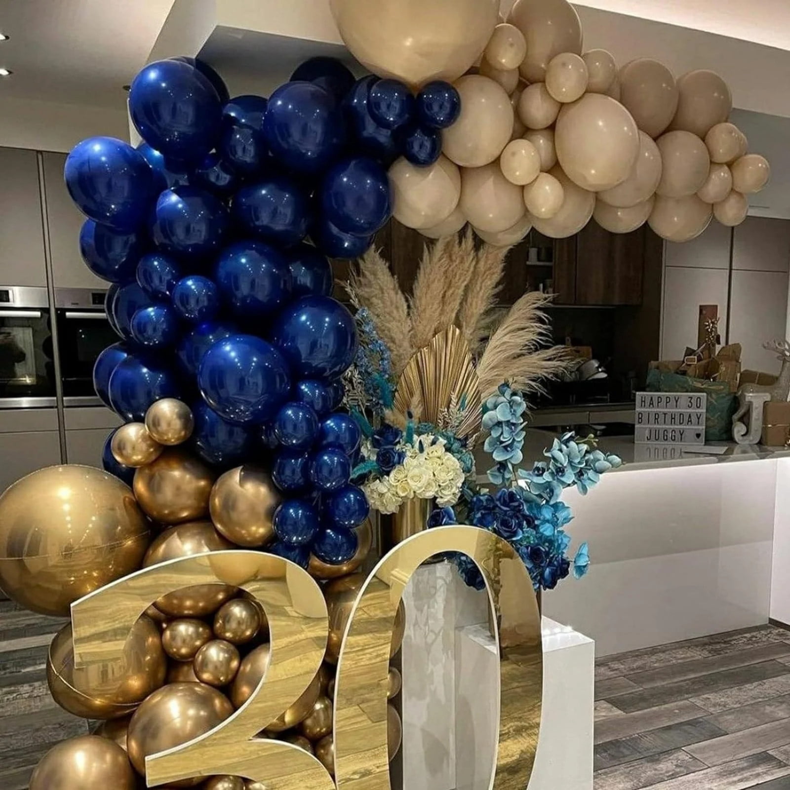 BallsFHK Navy Blue Latex Balloons for Party Decorations (Dark Blue, 12 in, 100 Pack) 55k7j