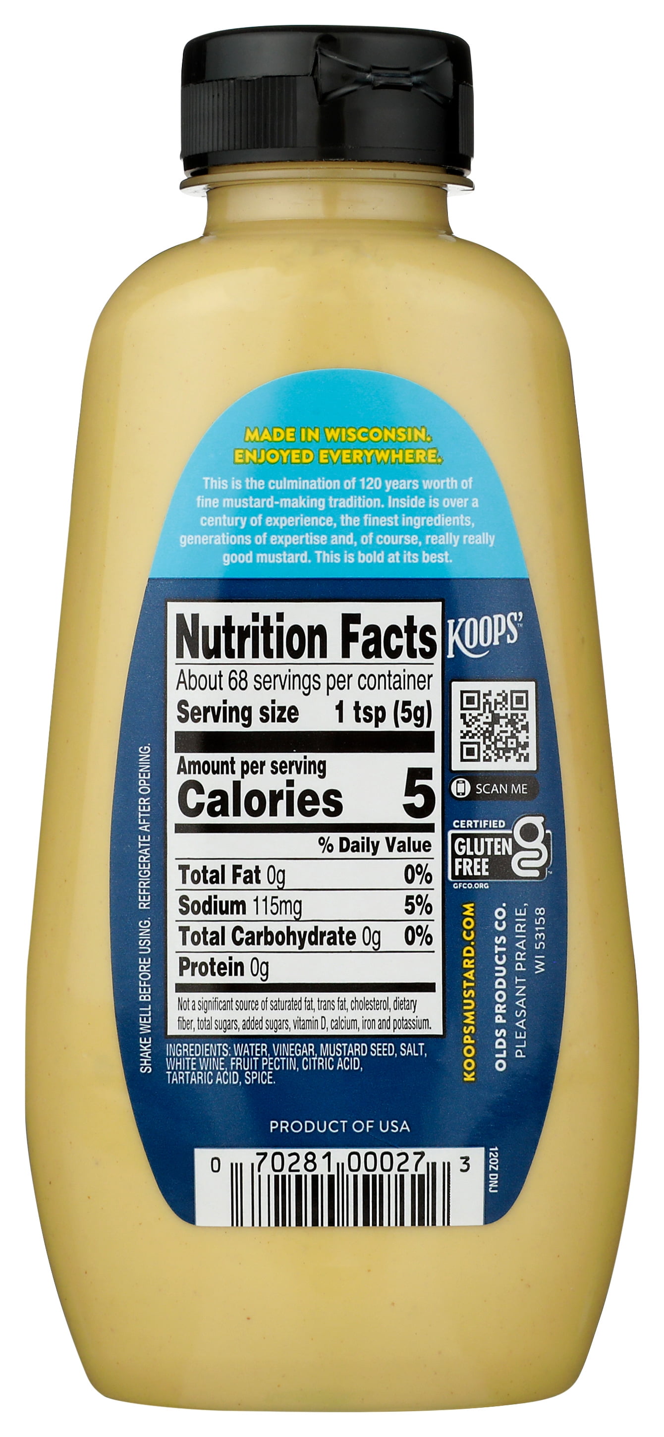 Koops' Dijon Mustard, Premium Tangy Spread for Sandwiches and Burgers (12 oz) sunmu