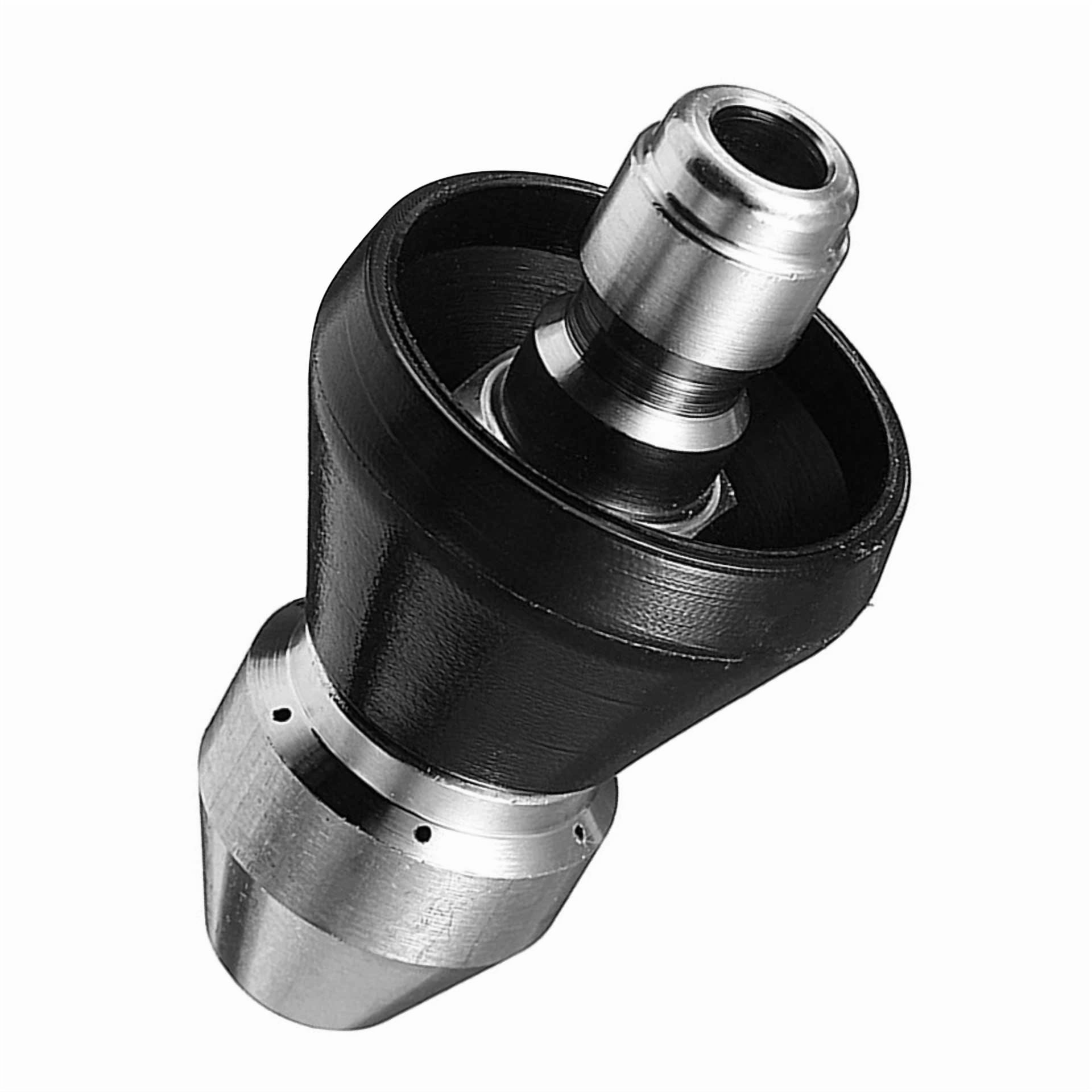 Flint Pressure Washer Sewer Jetter Nozzle (1 Front 6 Rear Orifice, Stainless Steel) i1e5s