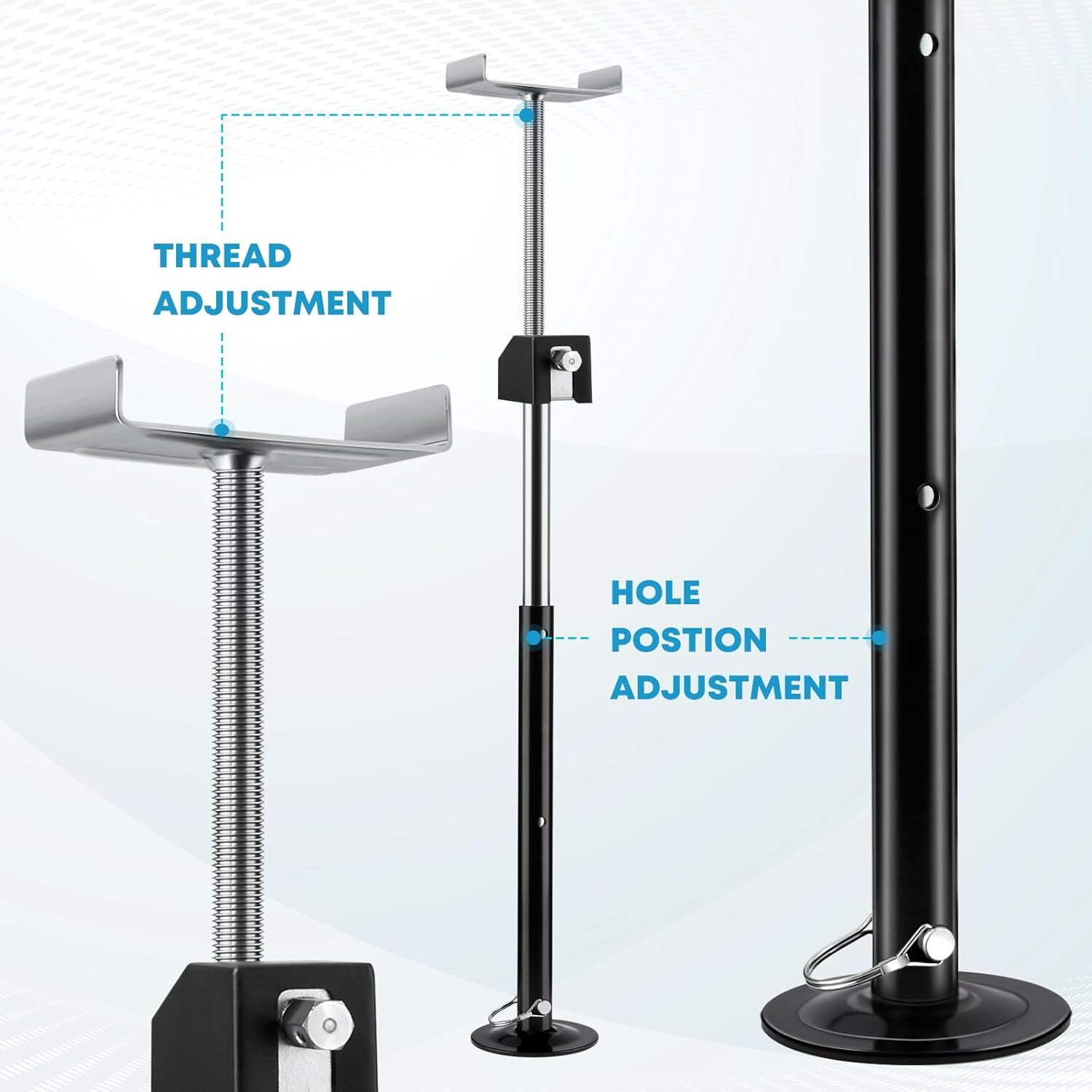 Kohree RV Slide Out Support Stabilizer Jacks (Heavy-Duty, 5000 lb Capacity, 20 in to 49 in Height, 2-Pack) o5kpr